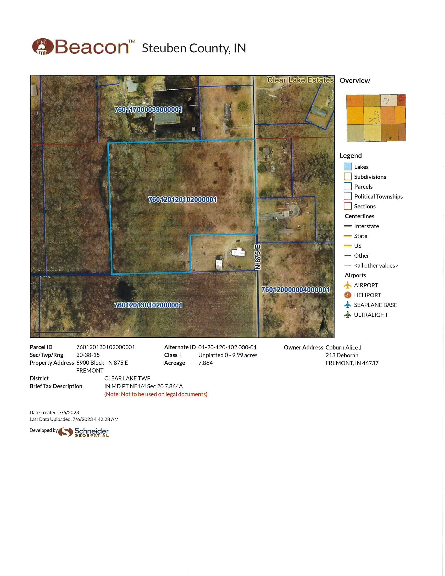 6900 block 875 E