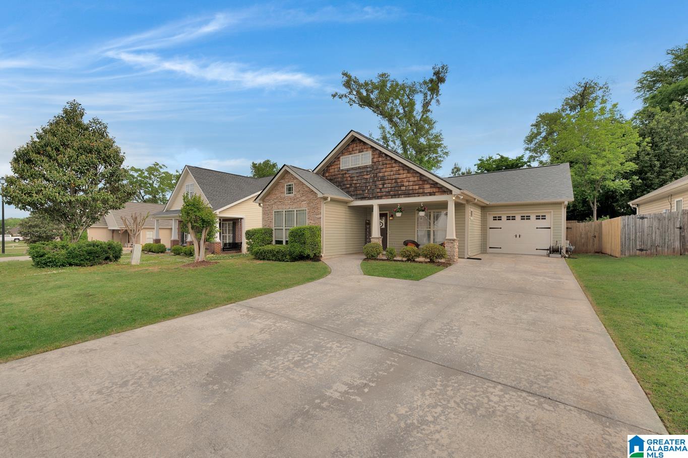 ADORABLE one level 3 bedroom, 2 bath home with fenced backyard and one car garage. Kitchen has tons of cabinet and countertop space plus a breakfast bar and breakfast sitting area. Master bathroom has garden tub, separate shower and his and her sinks. Backyard has a concrete pad plus a hge deck area for entertaining or add a hot tub! Updated interior paint in some areas plus NEW flooring in some rooms this year! Roof 2021, Water heater 2021, NEW hvac 2020.