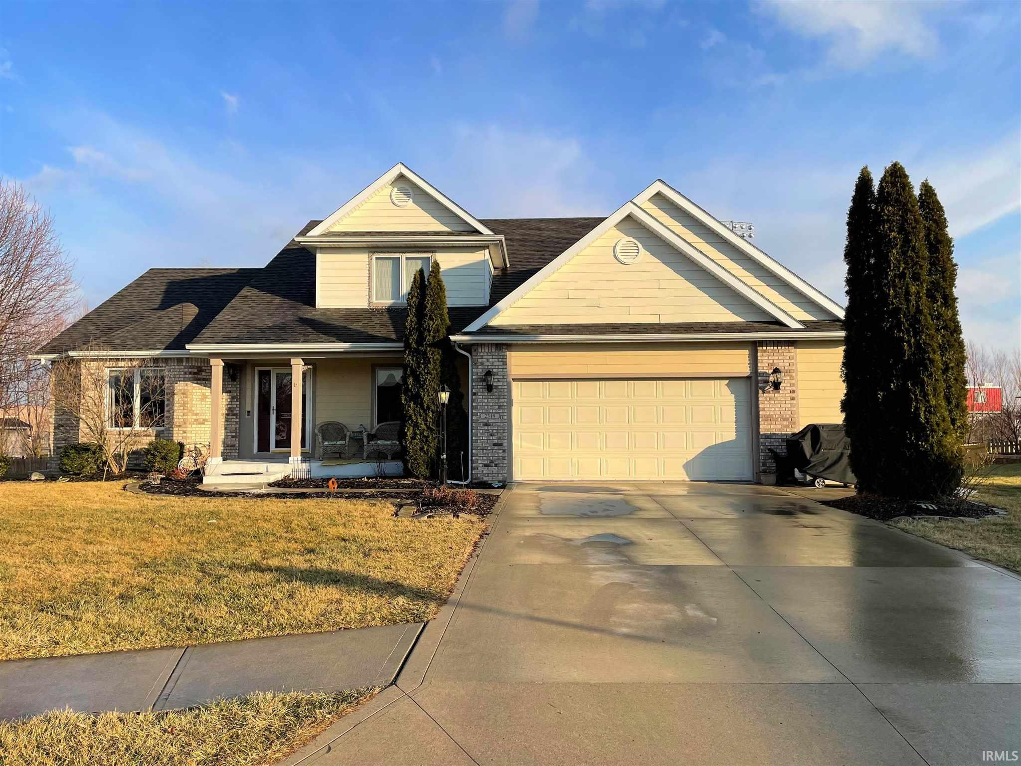 This amazing 3700+ sq. ft. 1 owner home features 4 (possibly 5) bedrooms, 3 1/2 bathrooms on a quiet cul-de-sac in SW Allen County. The foyers and formal dining room both have brand new floors which also lead into the Great Room w/ Sunlit oversized windows & gas log fireplace with cubby for artwork or TV above. Check out the culinary kitchen, with tons of cabinet space, new floors installed in 2019, an island for entertaining, and great eat in area that features French doors that open up to the brand new deck. Main Level Master Suite features new carpet in 2020, tray ceiling, a ‘to-die-for’ master-en-suite w/ jetted soaking tub, dual sink vanity, stand-up shower & separate water closet with large walk-in closet.  Upstairs you'll find 3 bedrooms and a 2nd full bathroom with double vanity.  The Lower Level features a huge family room, an office area, and a 28x14 room with full bathroom and closet that is currently being used as a second master and workout room.  A mostly finished room is tucked away in the lower level, perfect for a mancave (it's current use) office, play area or craft room.  Outside you'll find nearly .5 acre fenced in yard. There's nothing left to do except move right in and start making memories to last a lifetime.