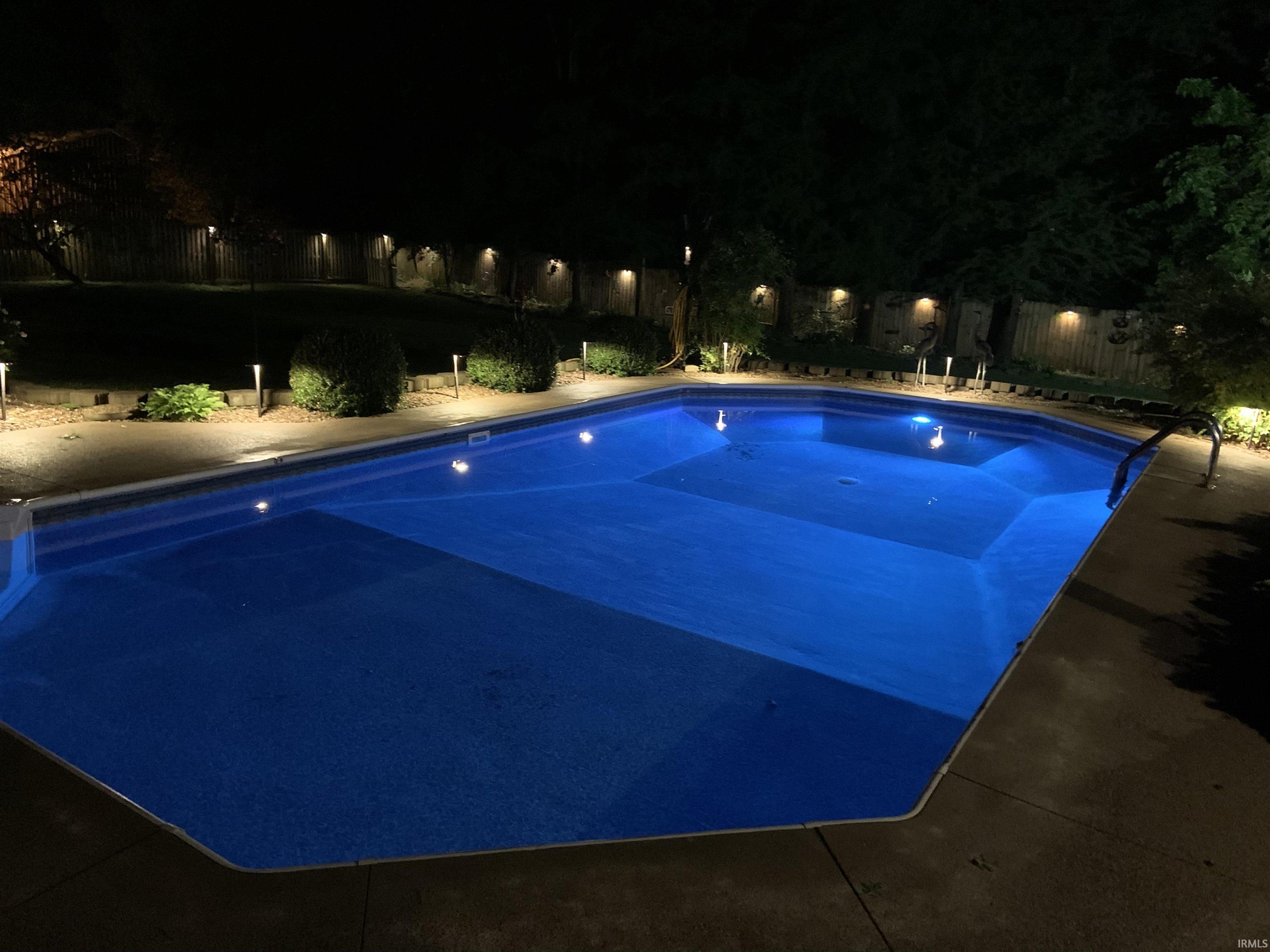 Night Pic of Pool