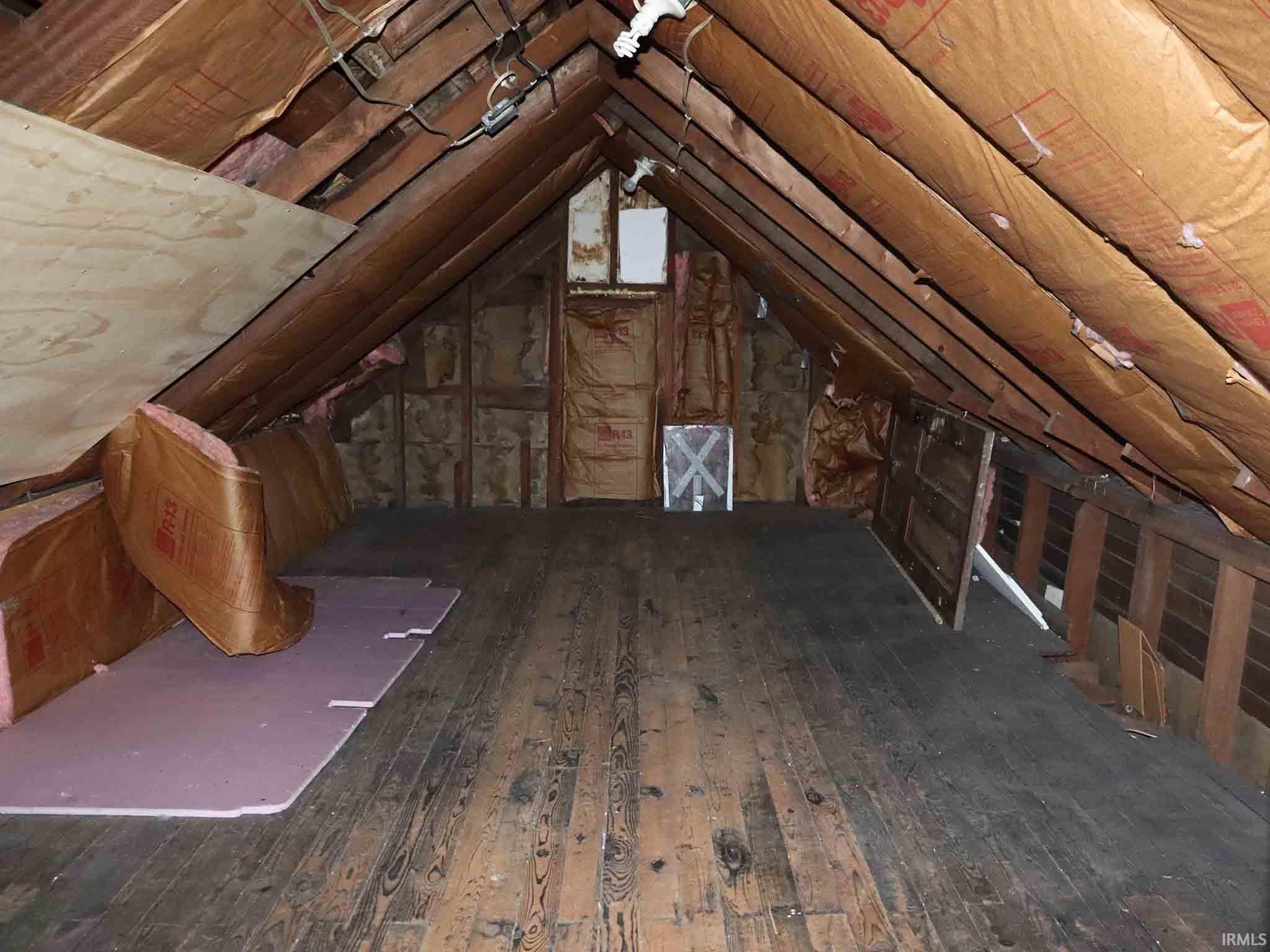 Walk-in attic.