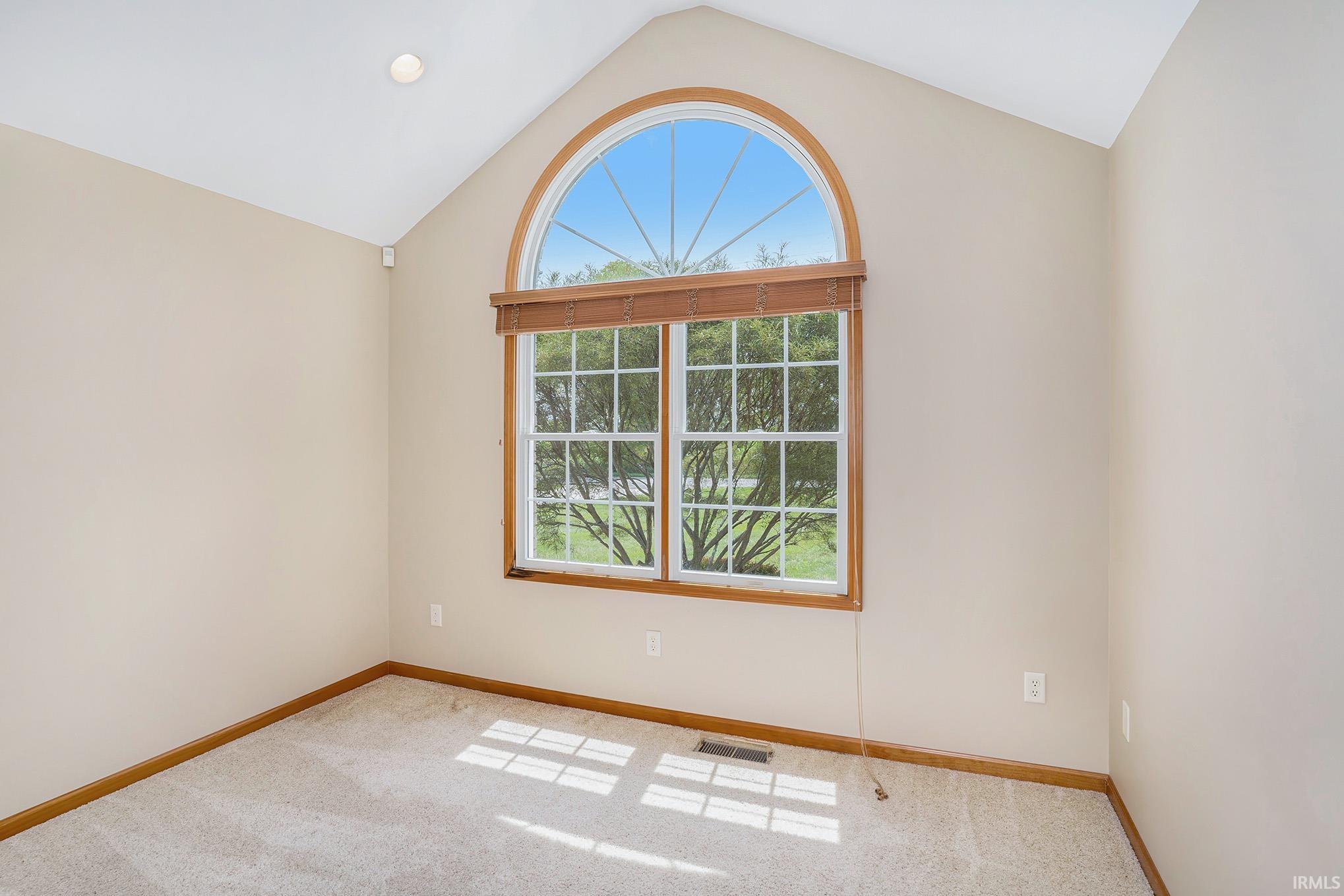 Cathedral Ceiling & Large Window Overlooking Front Yard