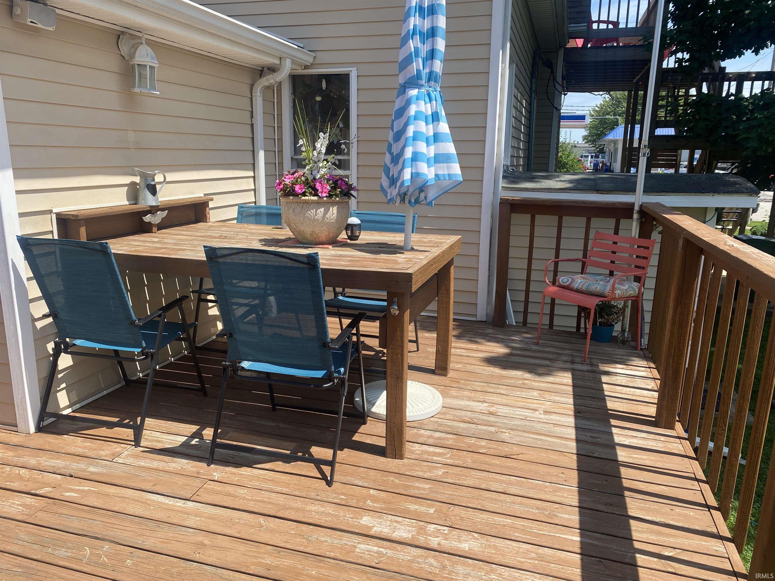 Deck Space off the Main Level, 3 bedroom Apartment