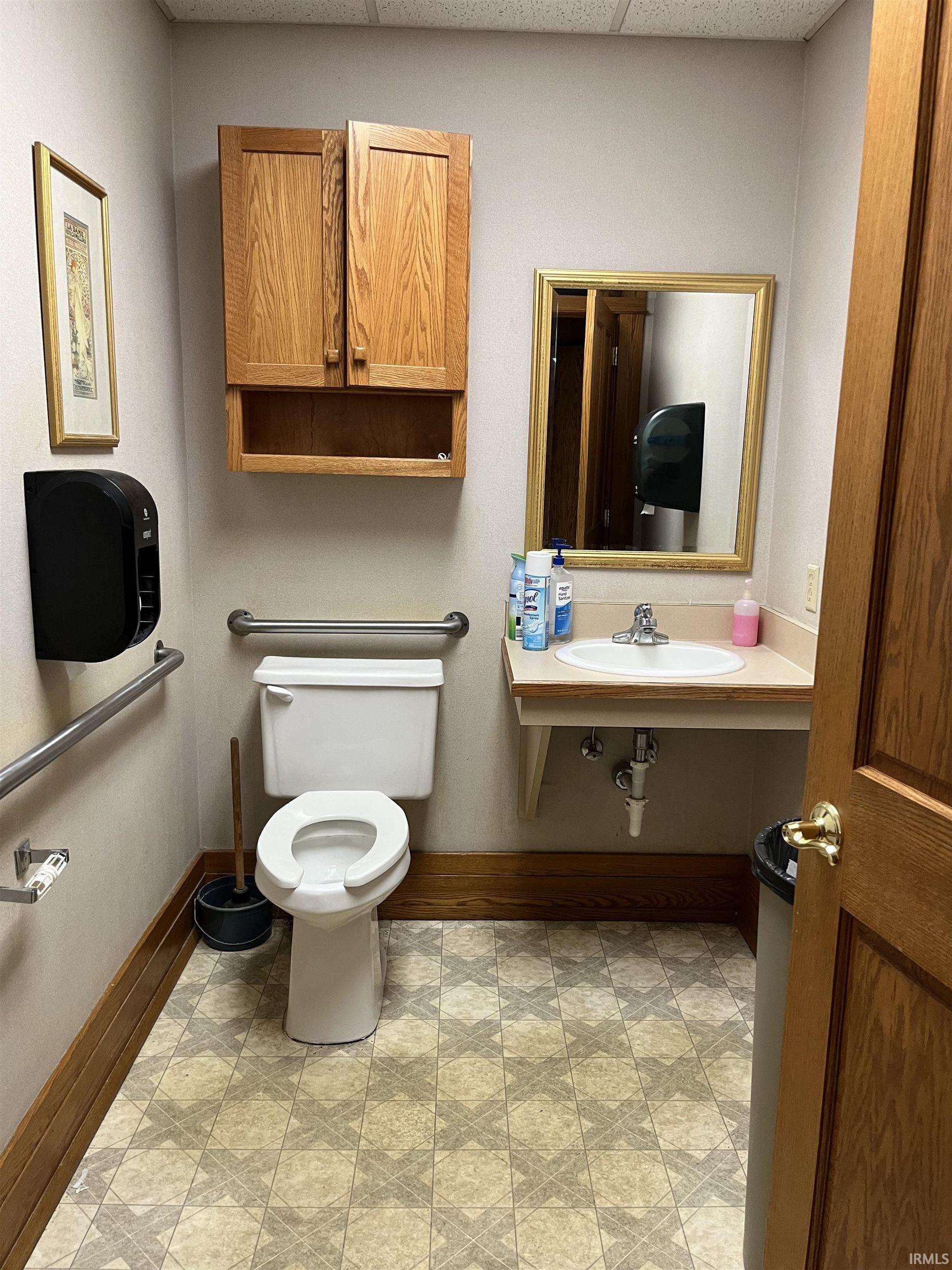 one of several restrooms on both the first and second floors