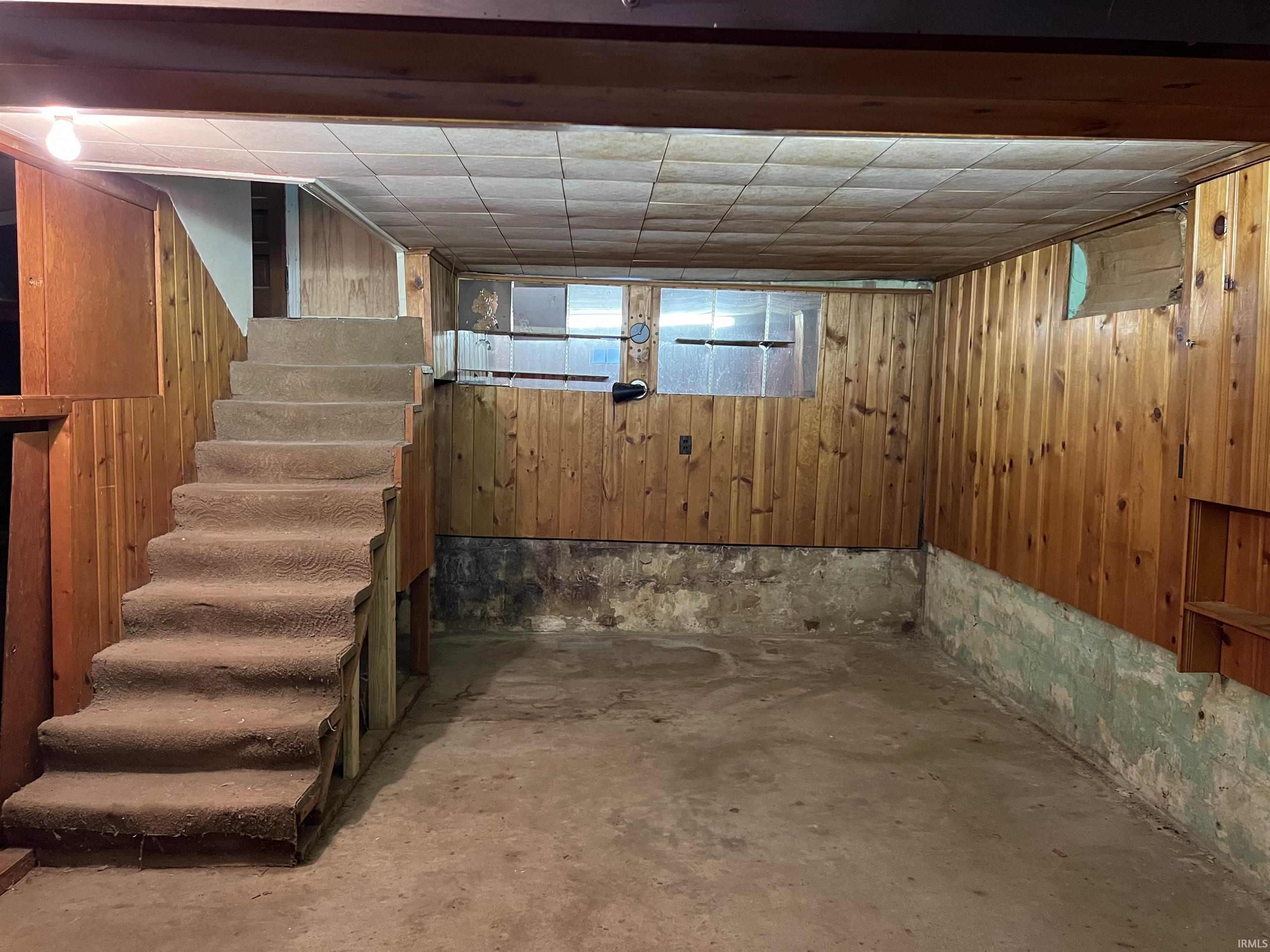 The Basement offers plenty of storage, and there used to be a bar area in the first room.