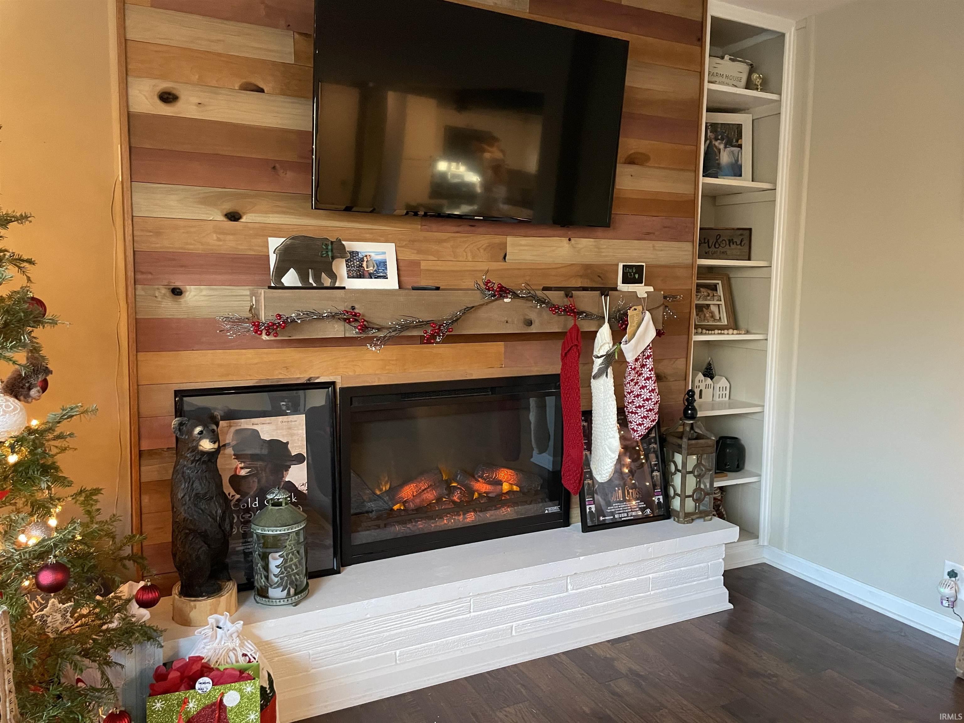new fireplace in LR