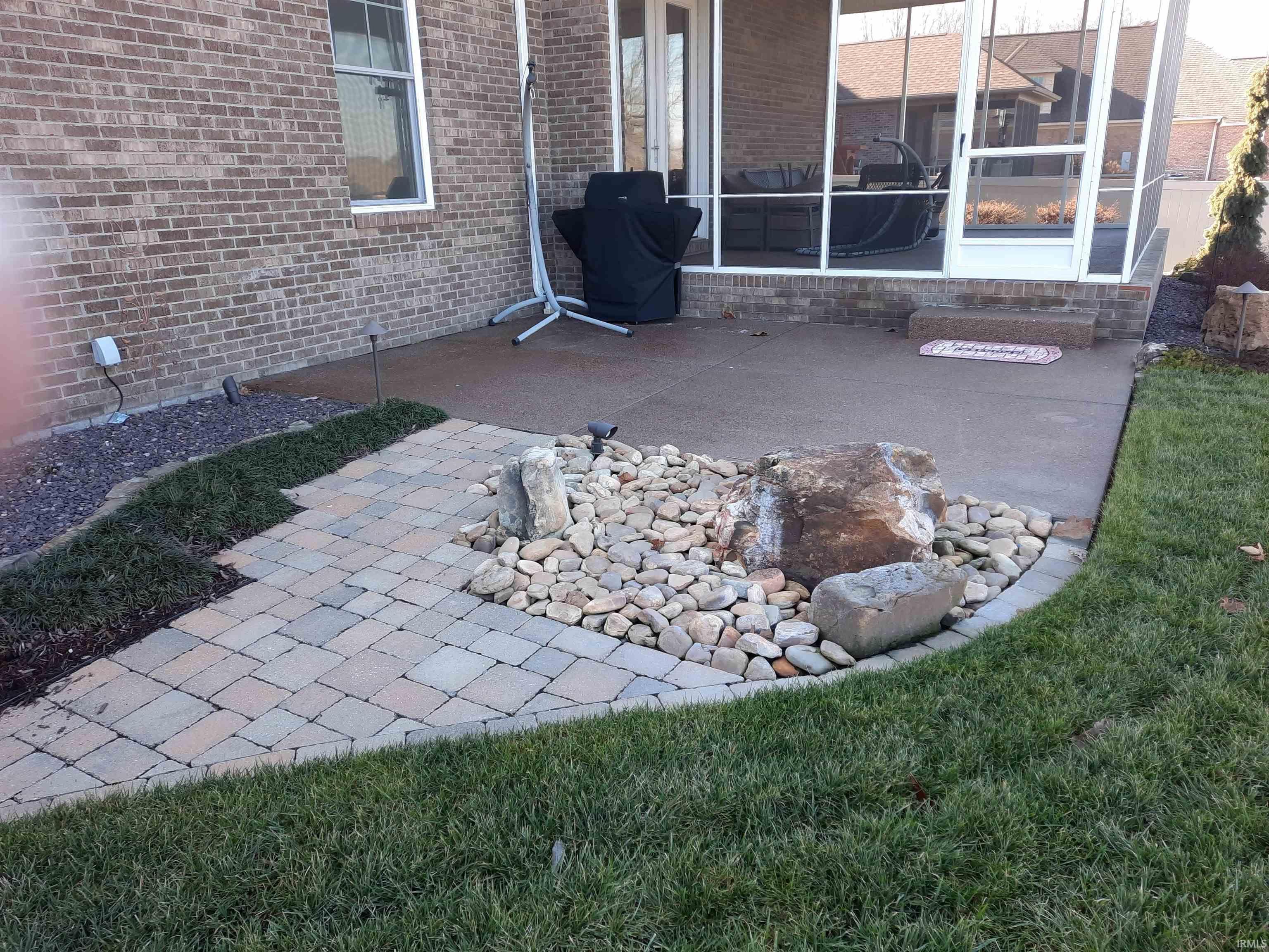 A great area for grilling w/a bubbling rock providing a wonderful oasis....