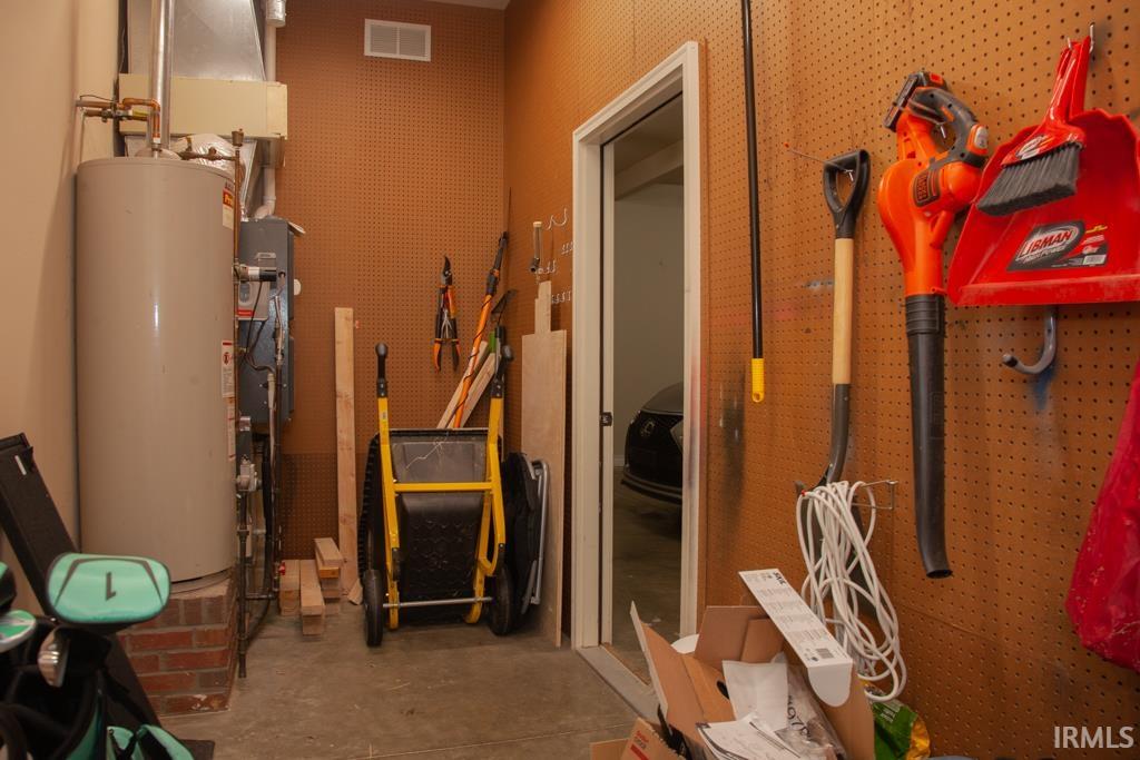 Workshop/storage room inside the 3 car garage