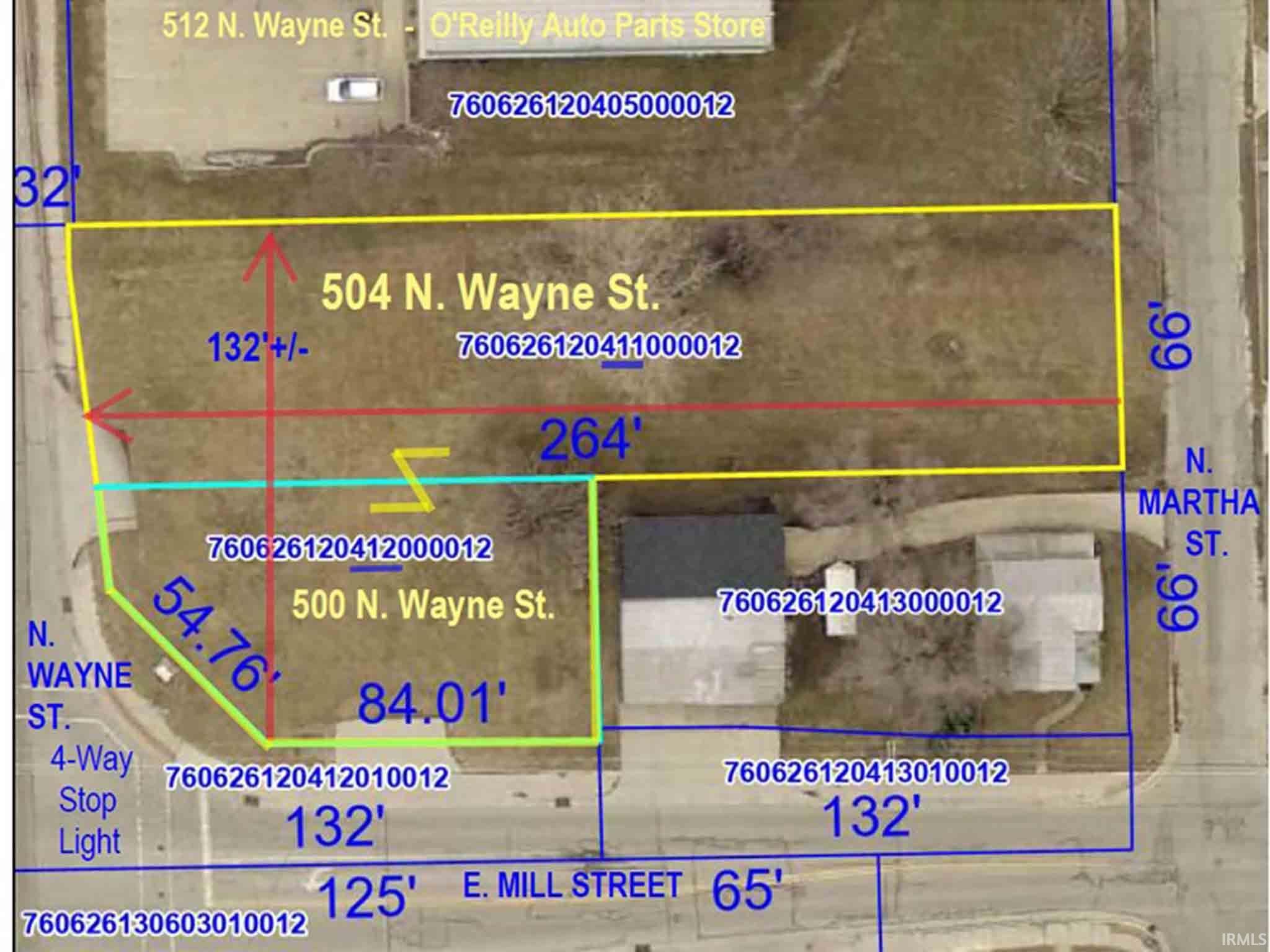GIS view of property with notes.