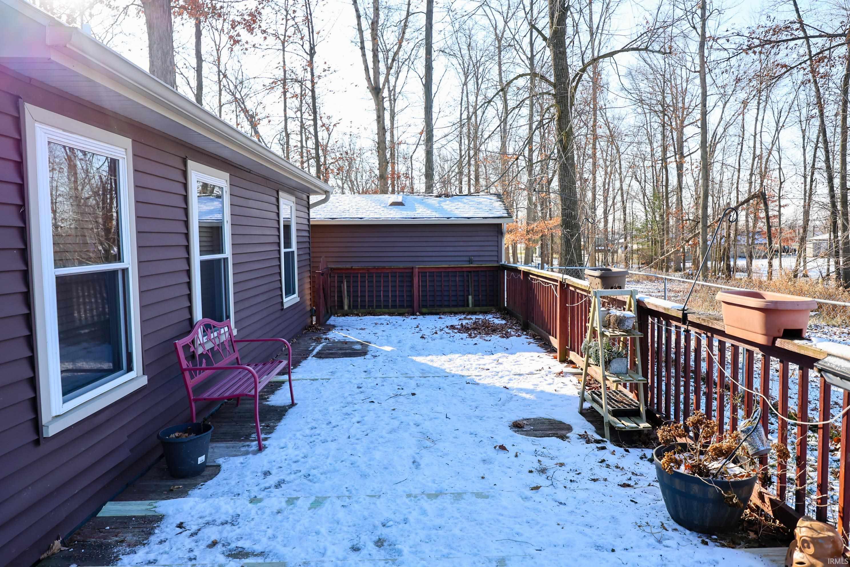 Large deck out back