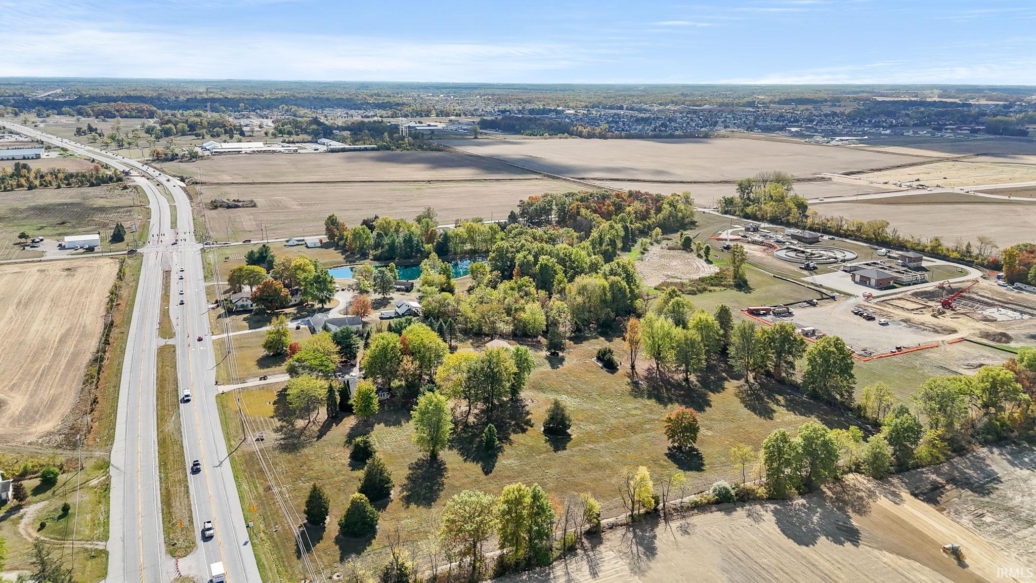 View of property location with a major roadway and rural landscape
