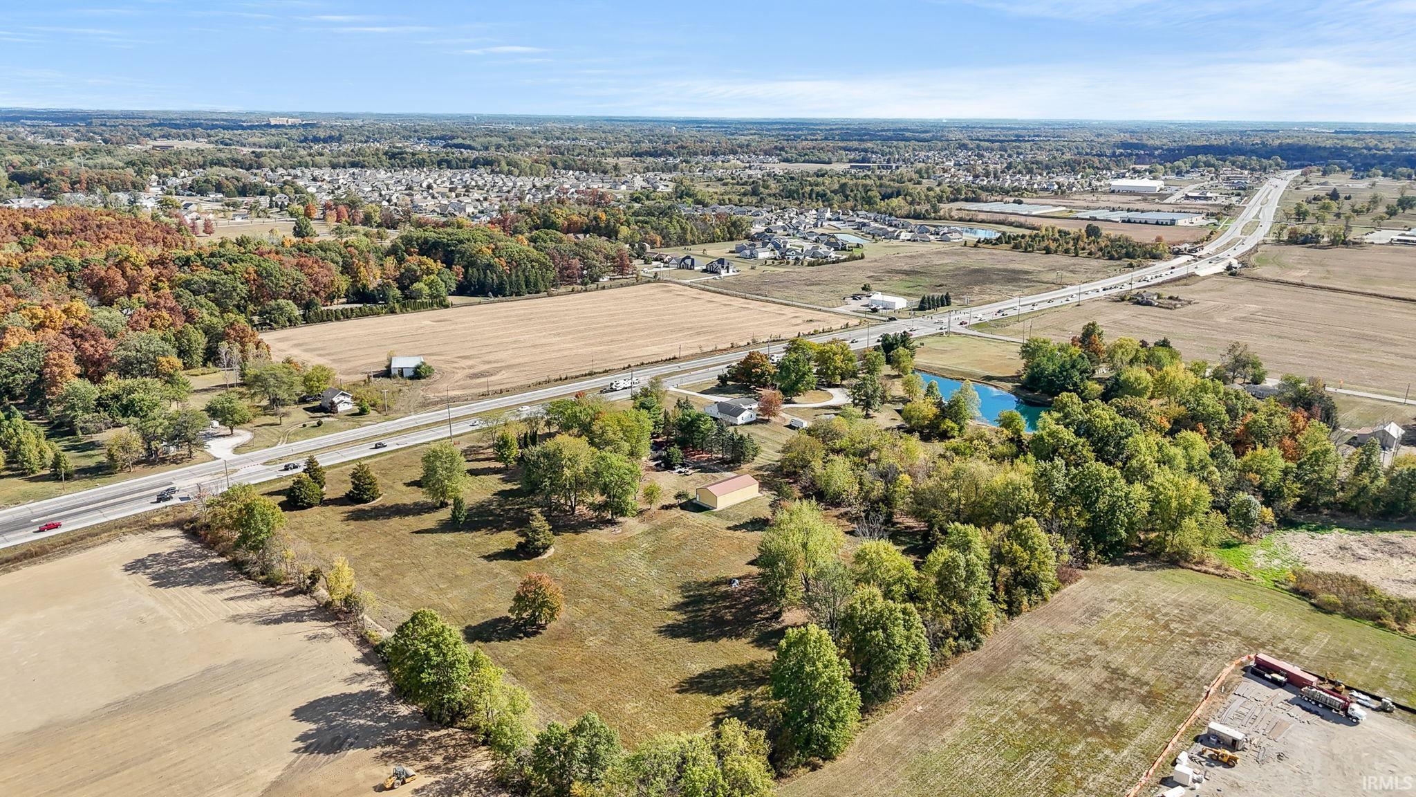 View of rural area with a nearby body of water