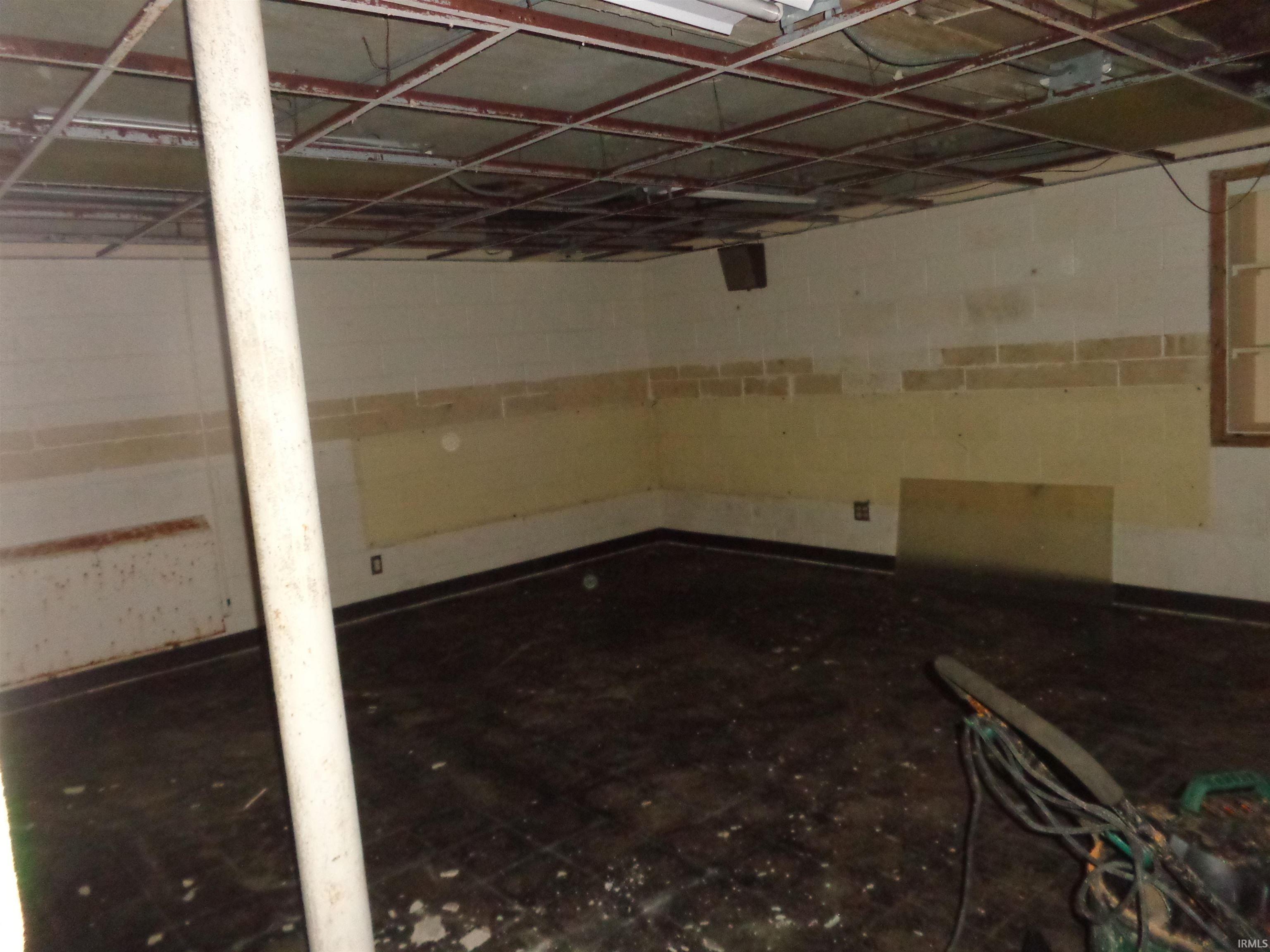 View of unfinished basement