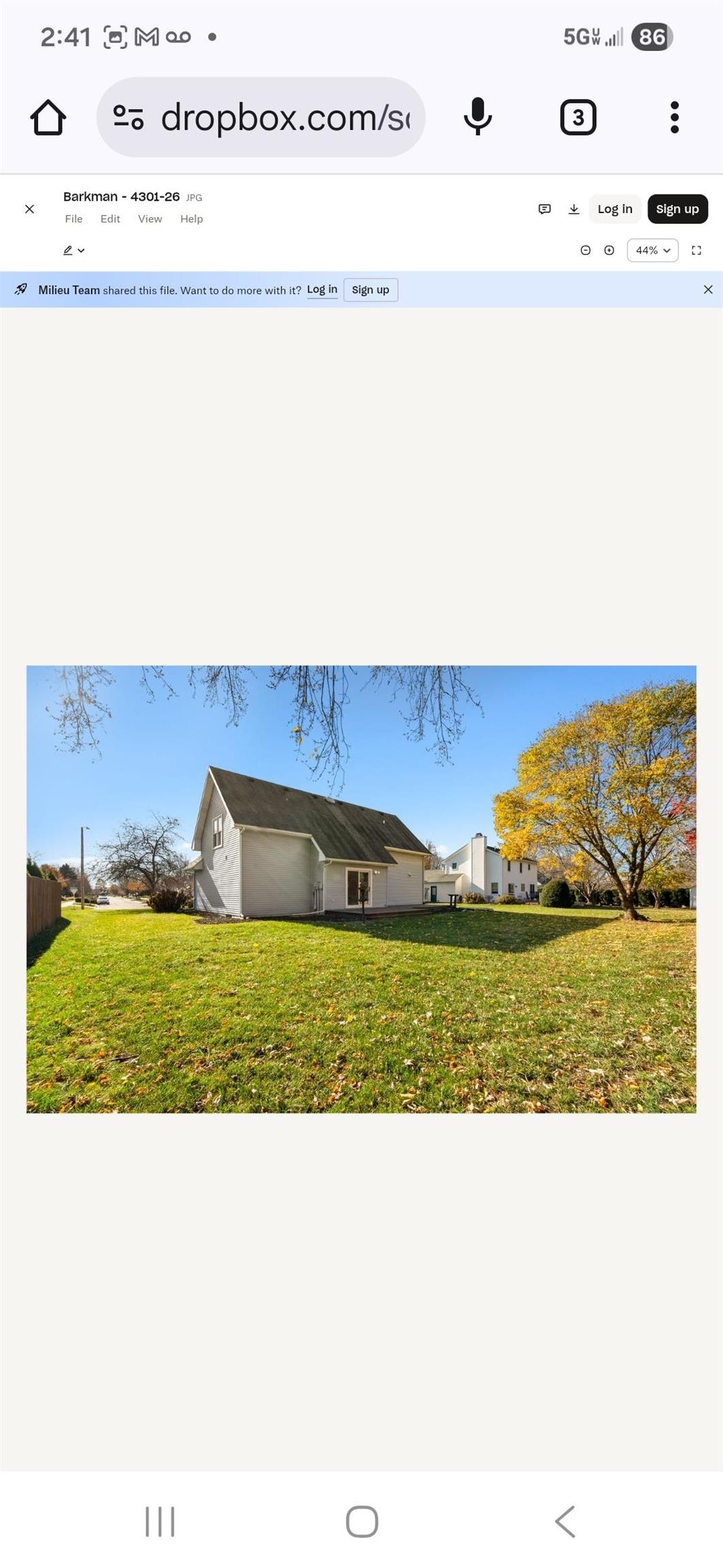 View of miscellaneous listing collateral