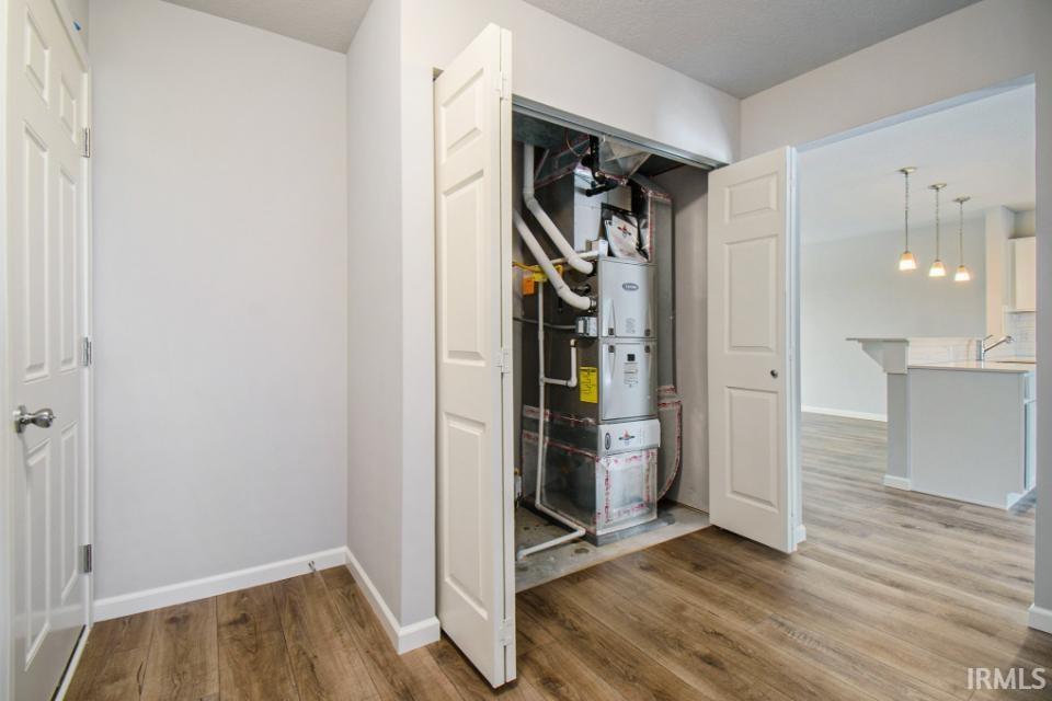 First floor mechanical closet