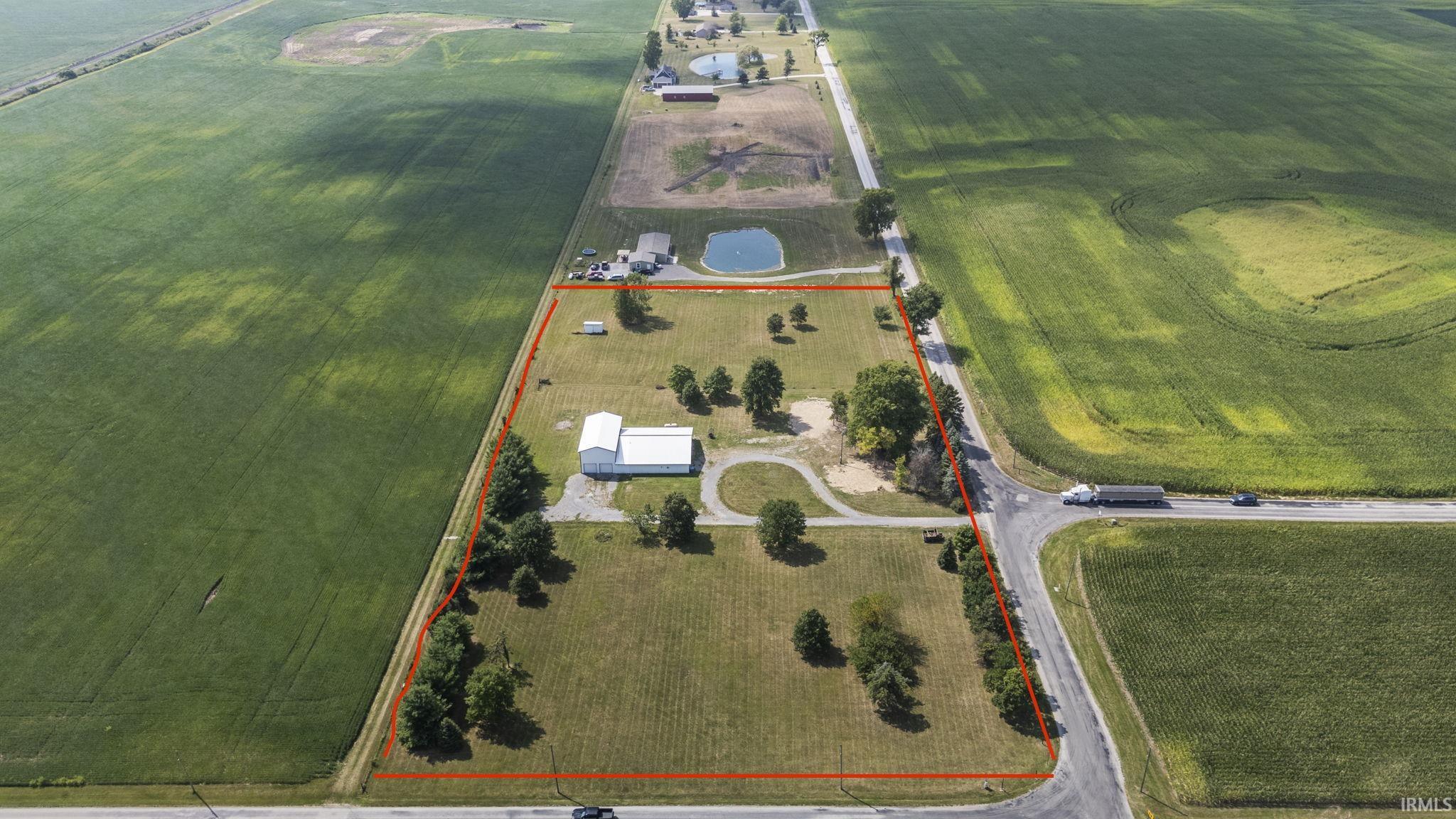 Property line in Red