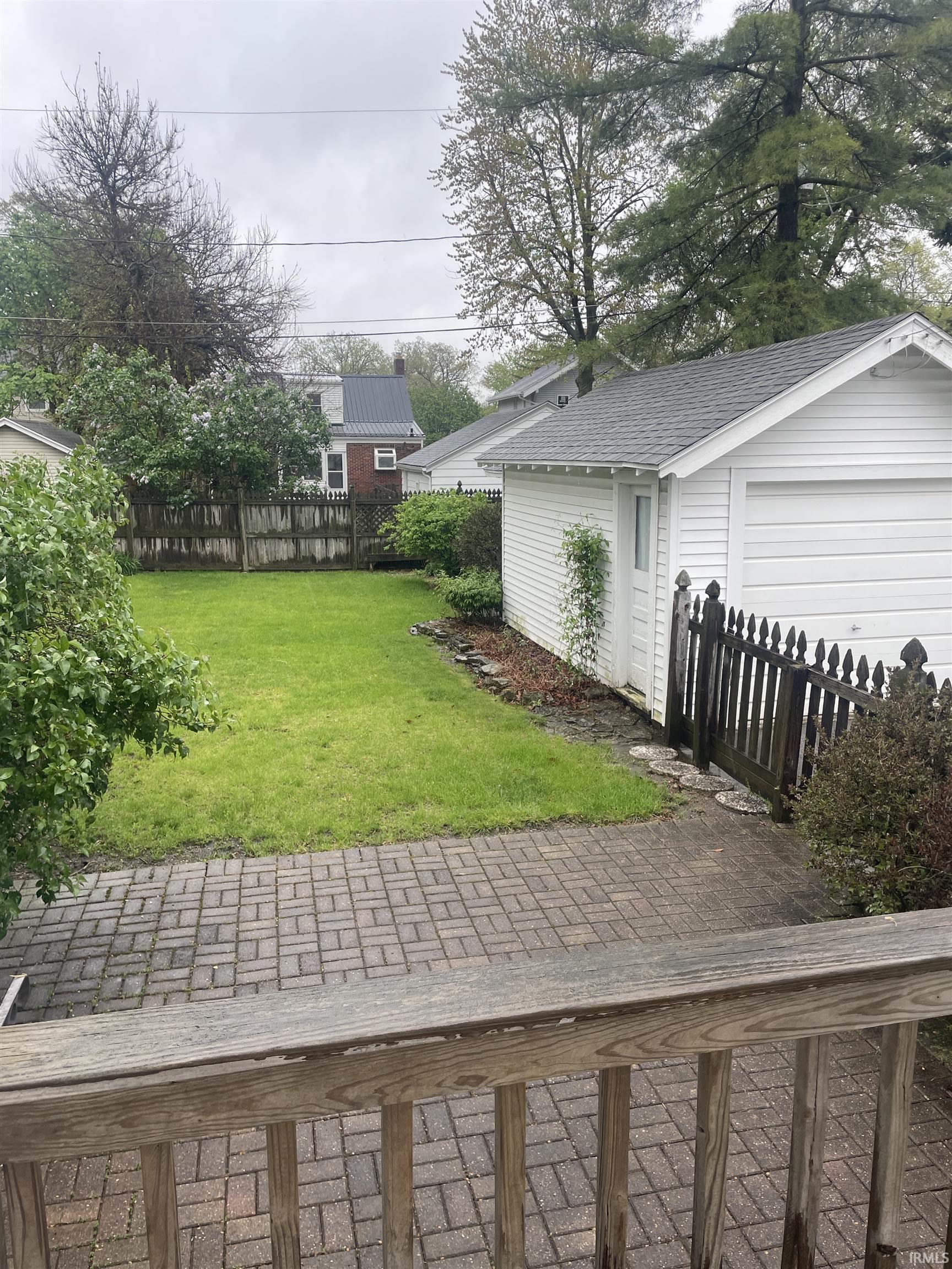 Fenced backyard and patio