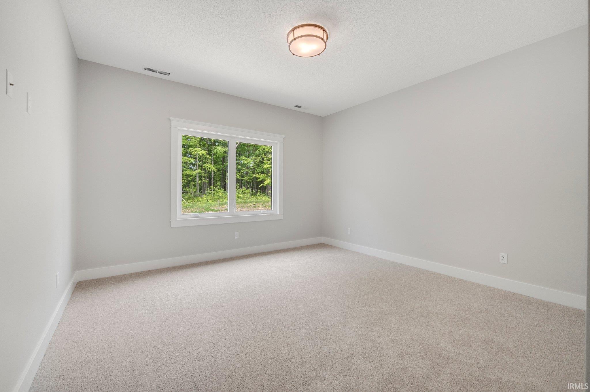 Light & Bright 3rd Bedroom with views of the gorgeous woods behind.