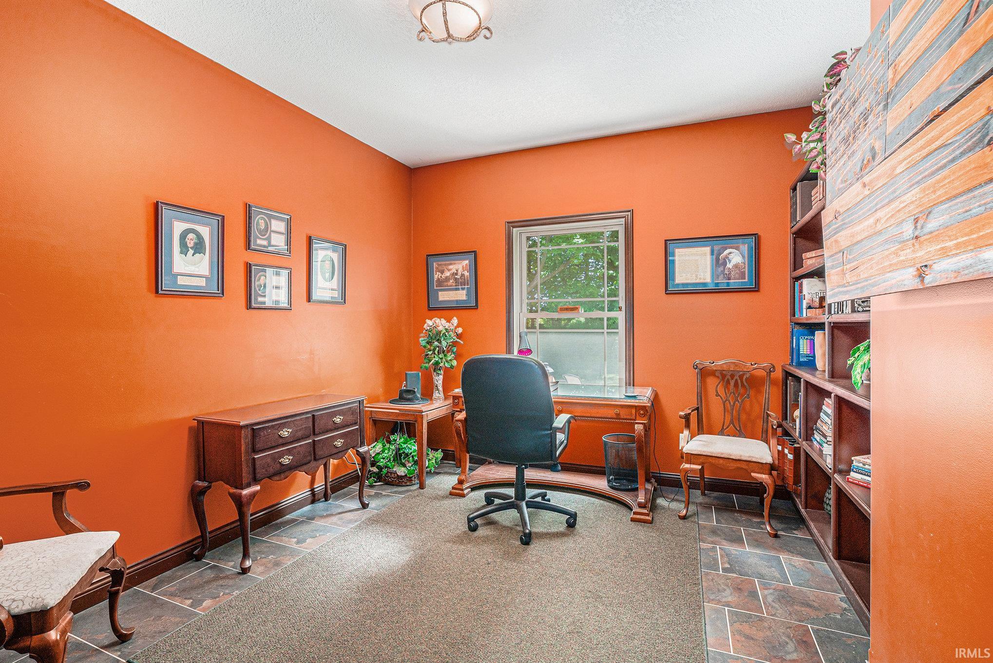 Main Level Bedroom or Office with Built-Ins