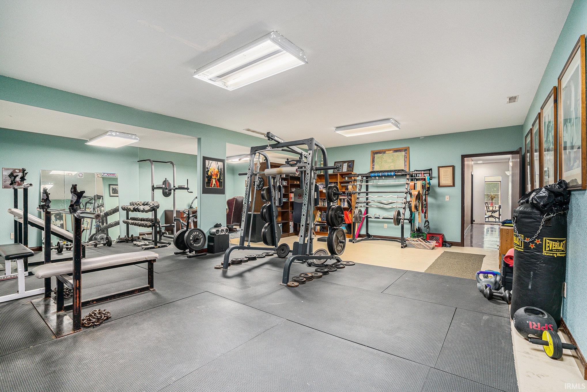 Large Fitness Room with Fully Cemented Shooting Range