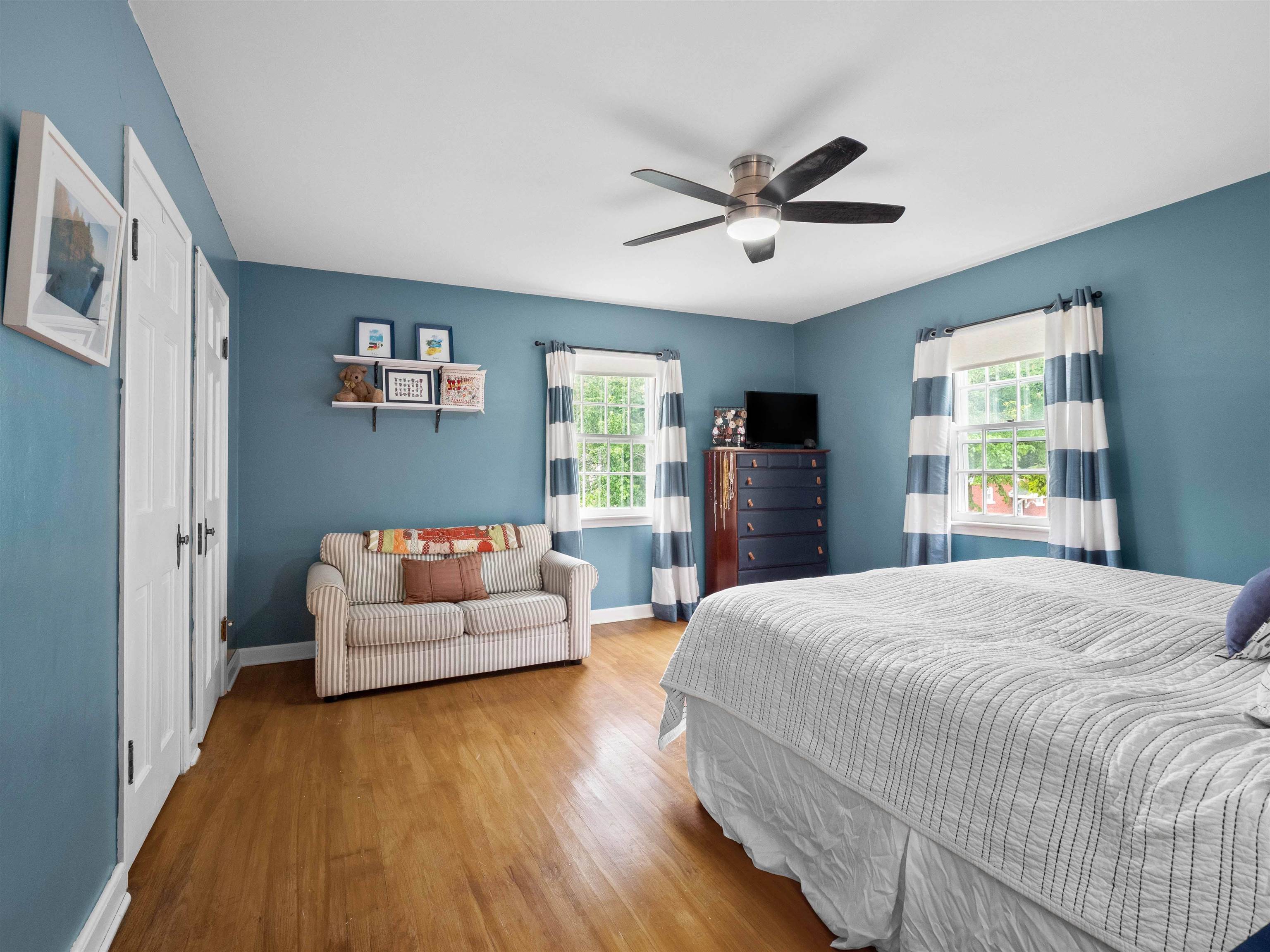Good Size Primary Bedroom w/double closets.