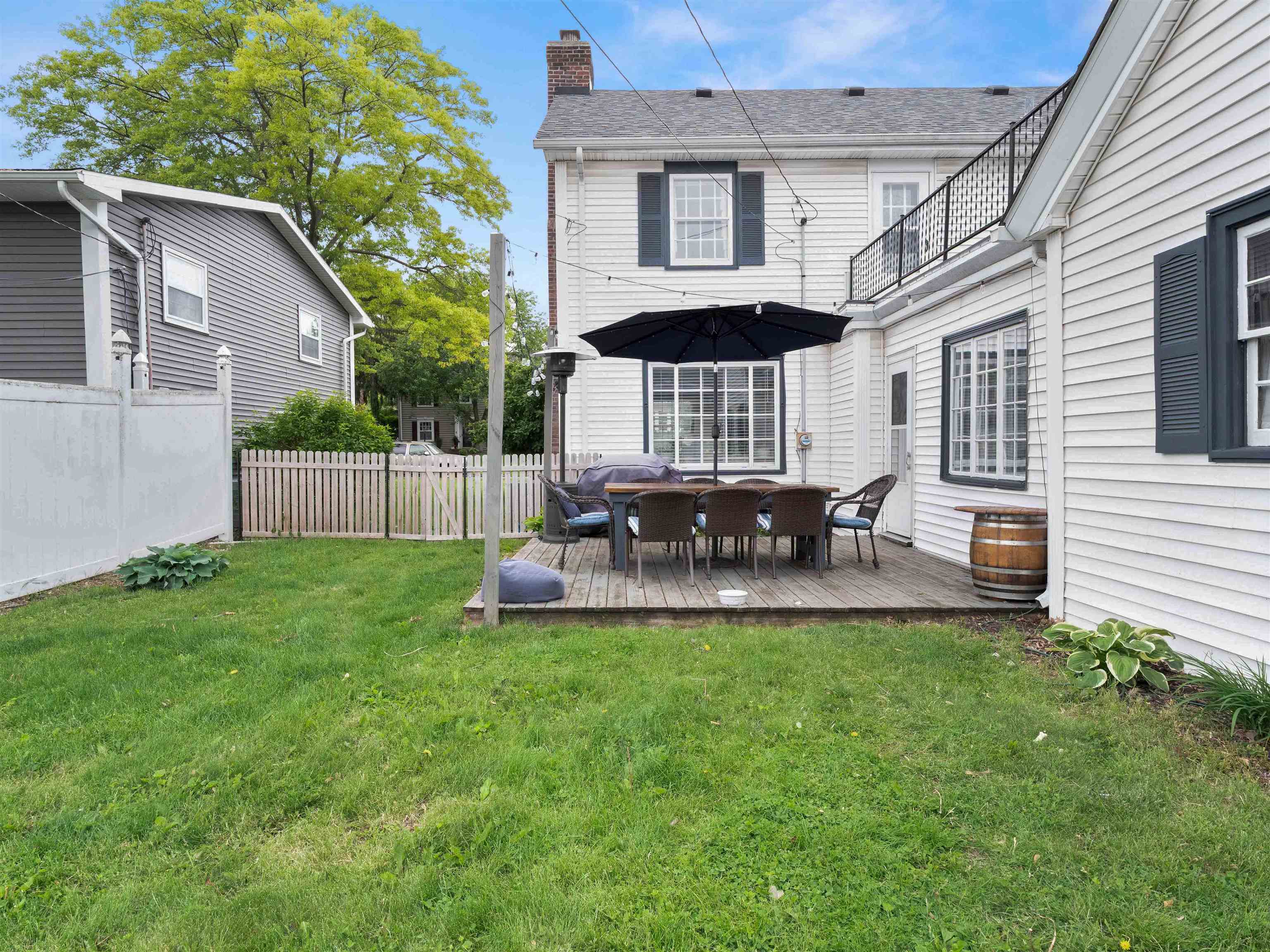 Fenced Backyard.