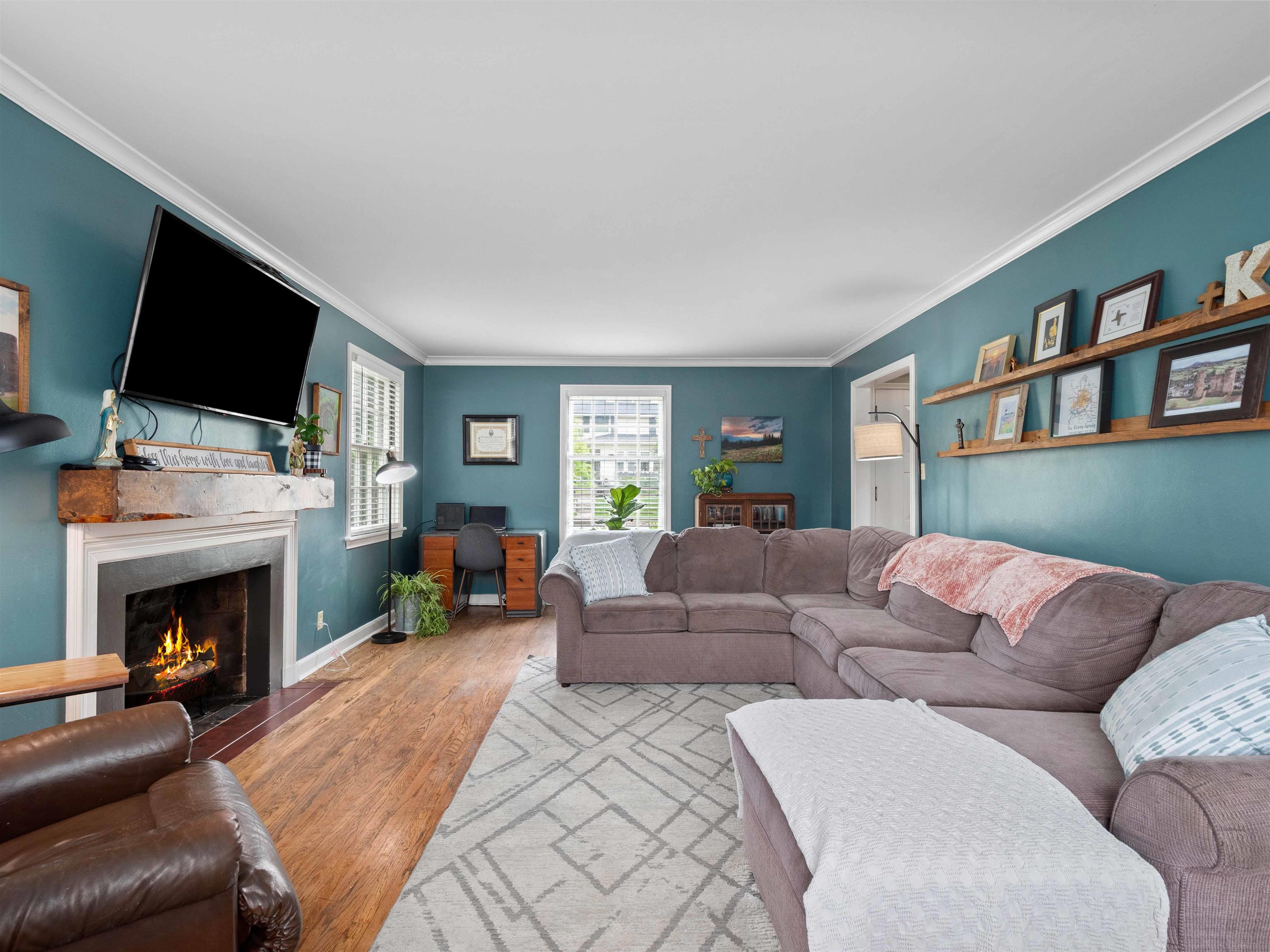Spacious Living Room with Natural Light filling the room.