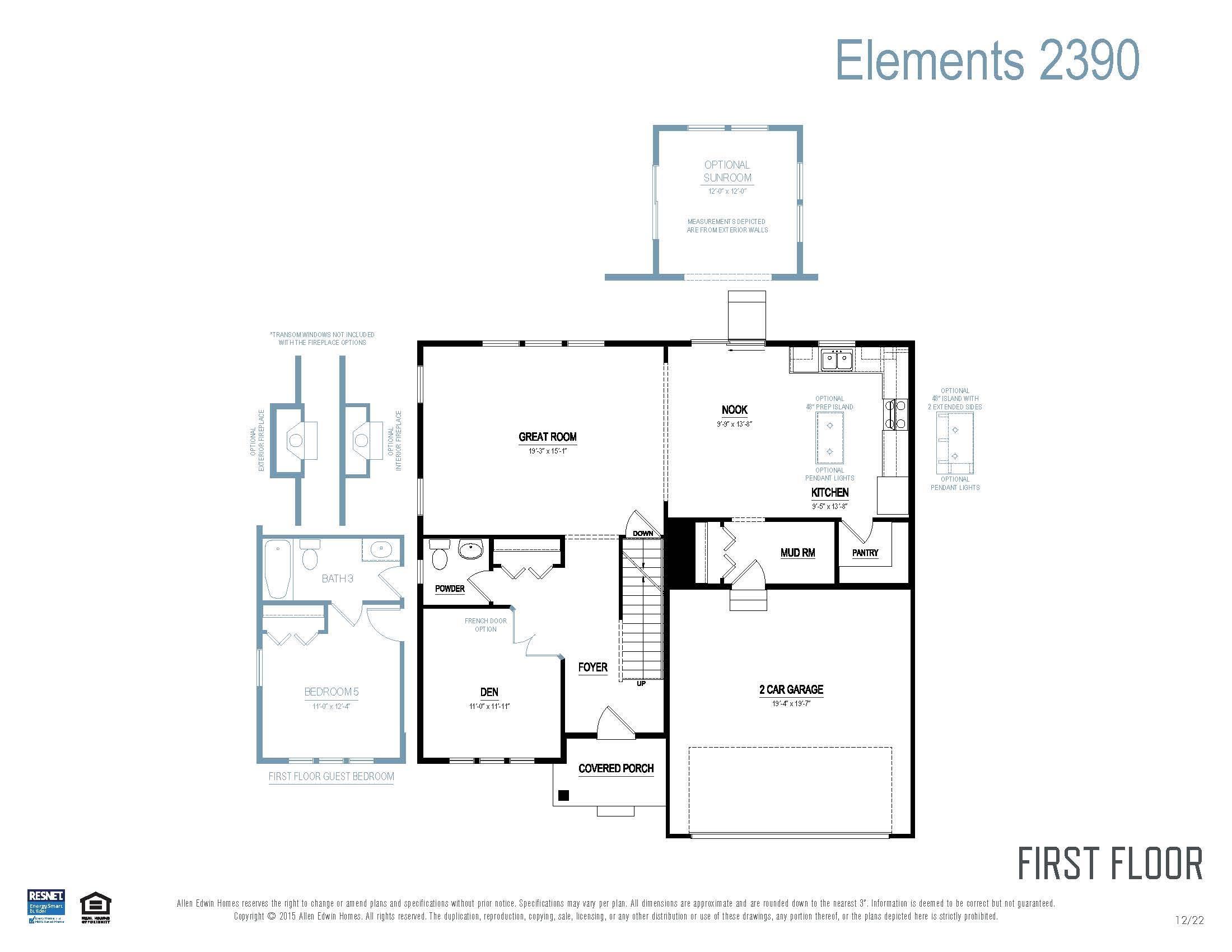Standard layout - actual home may vary