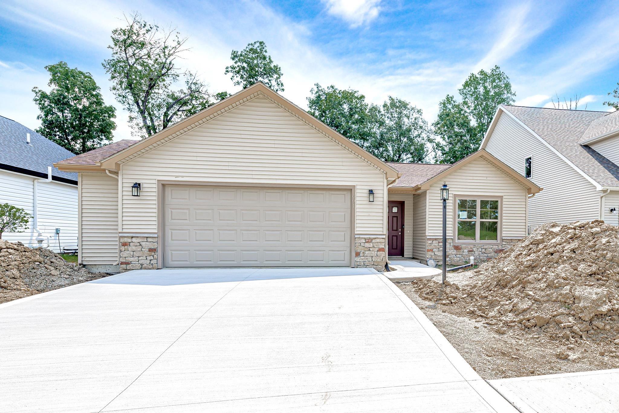 Brand new home for only $254,900, in Timbers Edge Subdivision. 3 bedroom 2 bath, cathedral ceiling with an open floor plan. Conveniently located near the hospital, library, YMCA, US 30, shopping, Morsches Park and the Blue River Trail.  Quality built home by Matt Lancia Signature Homes.  Buyer will be responsible for required landscaping (5 bushes and one tree, see attached Covenants and Restrictions).