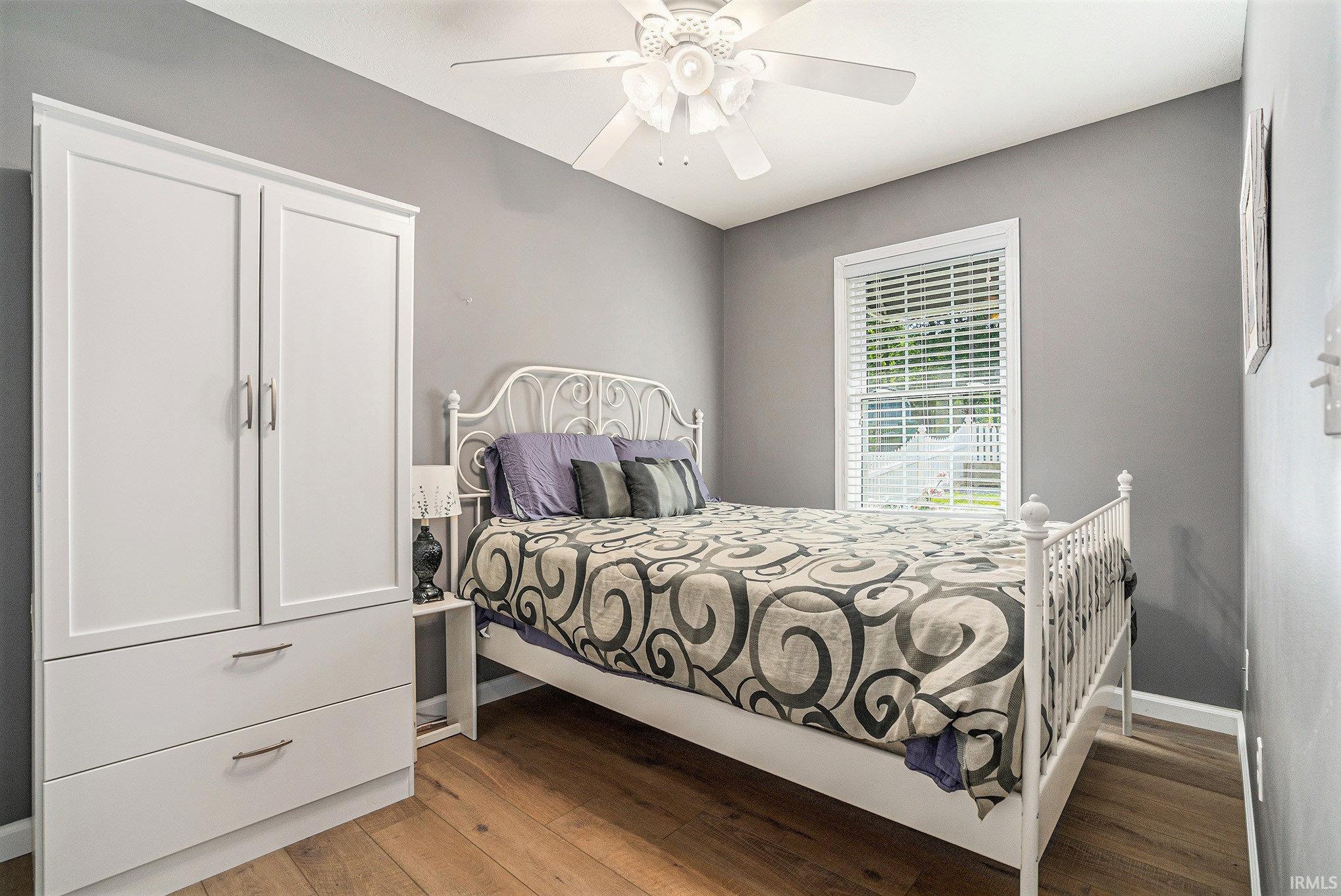 There is one main level bedroom and 3 more upstairs.