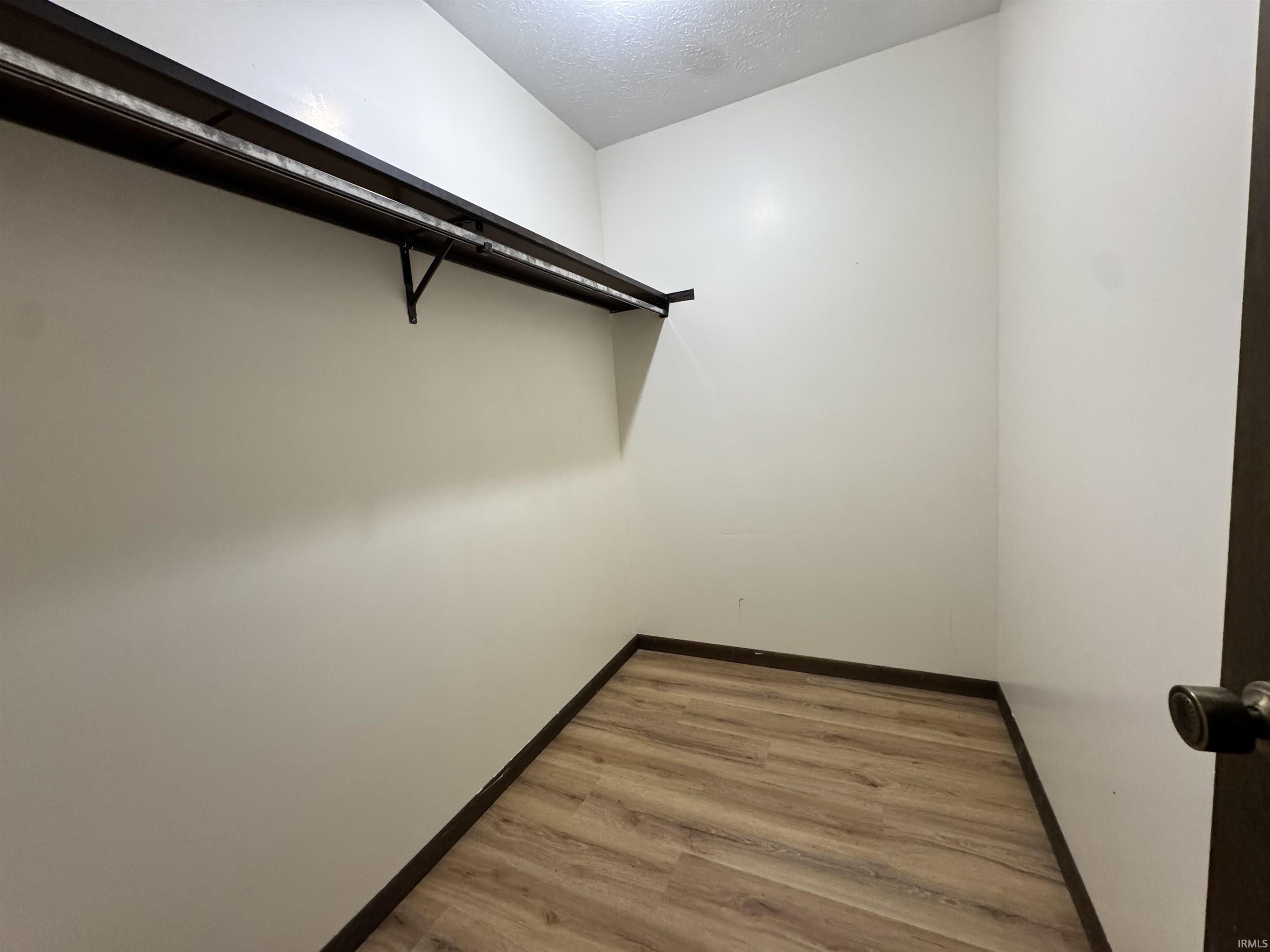 Walk in closet featuring light wood-style flooring