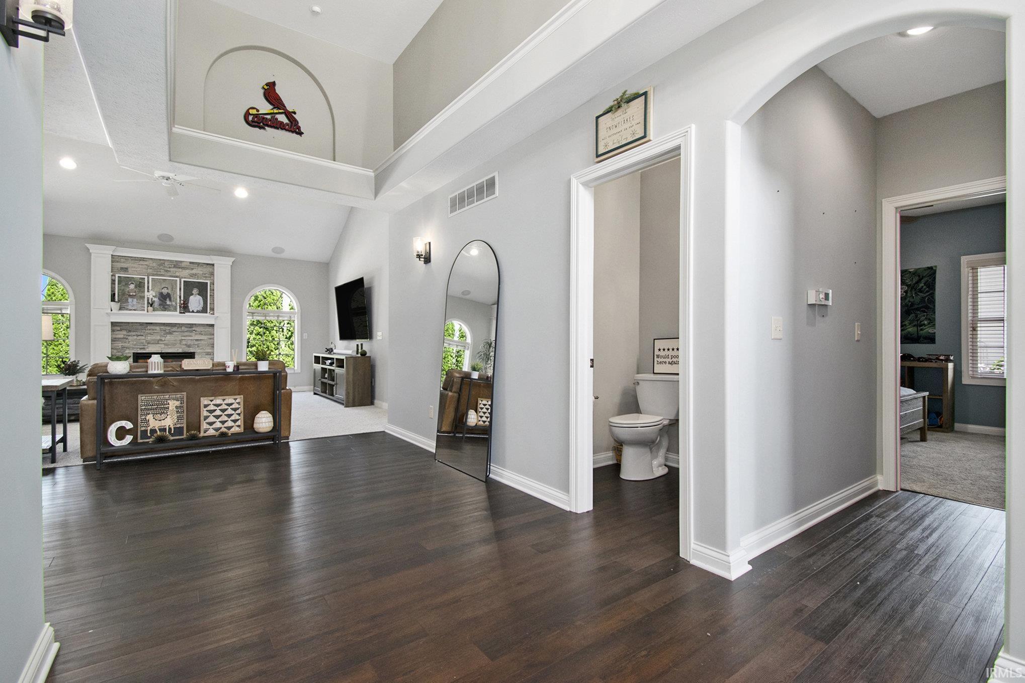 Step Into a Dramatic Foyer, and Open Floorplan with Vaulted Ceilings!