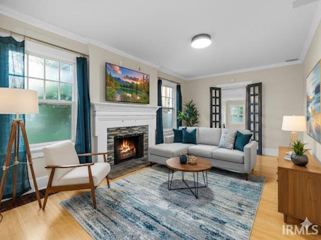 Virtually Staged Living Room