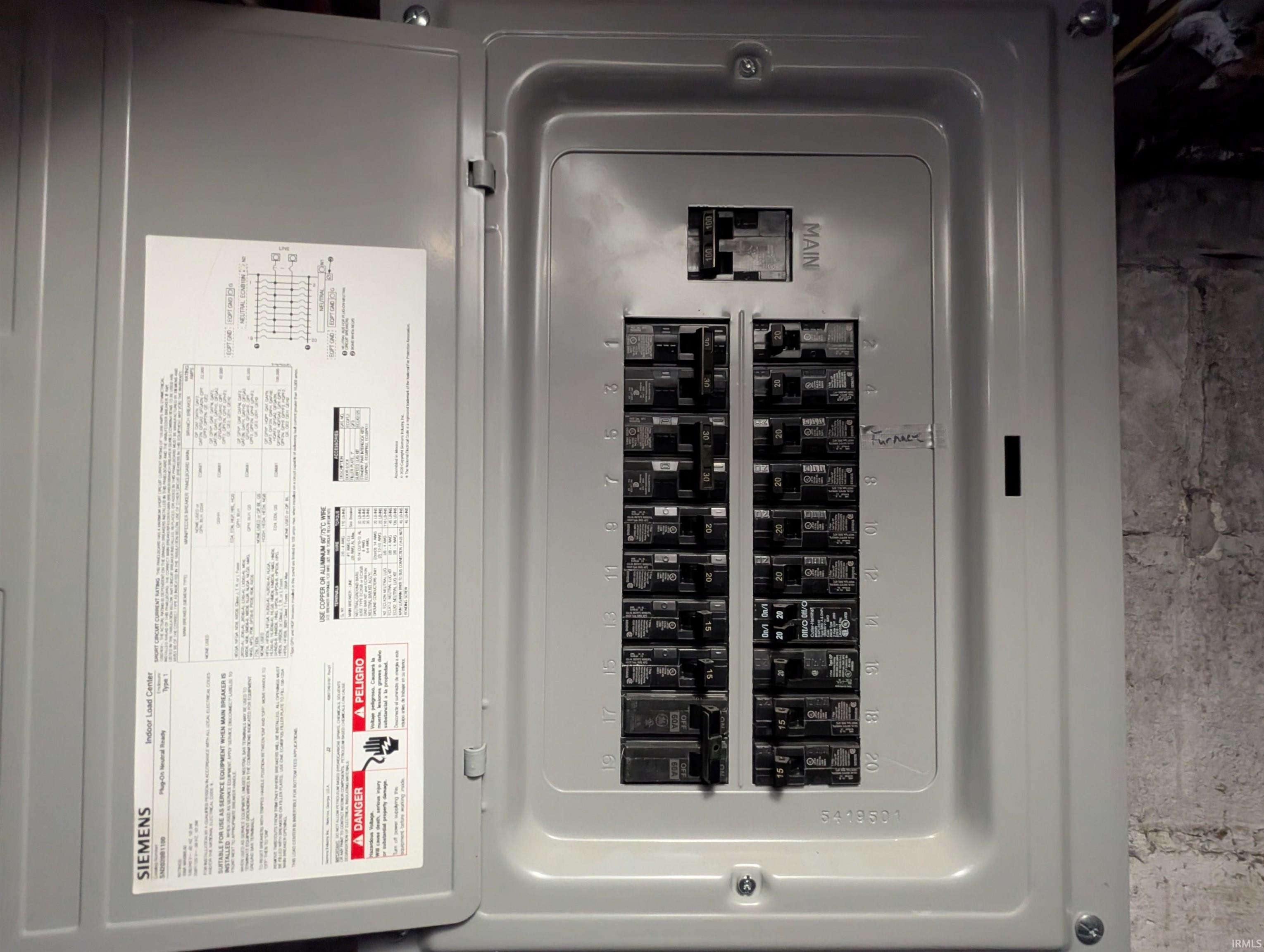 Utilities with electric panel