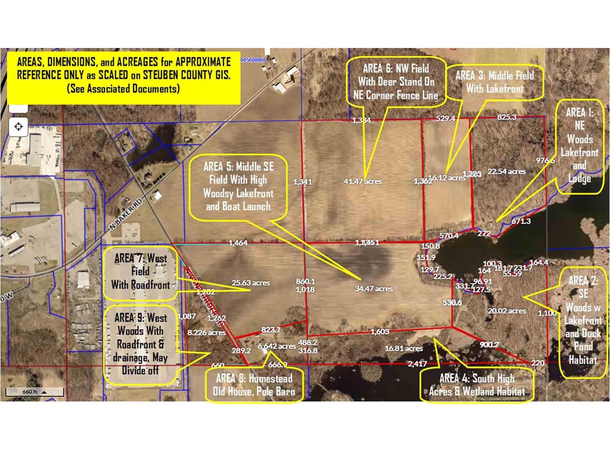GIS aerial with area demarcation.