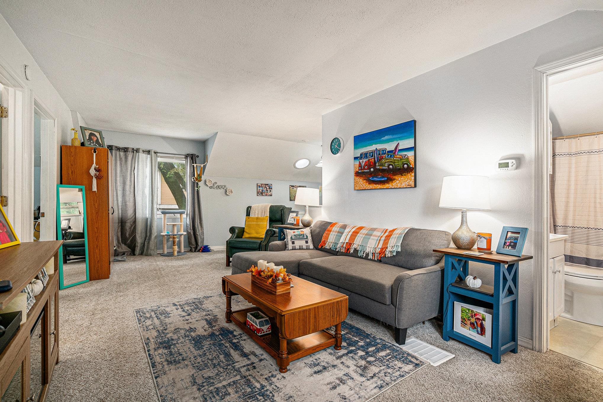 Living room of 2 bedroom rental