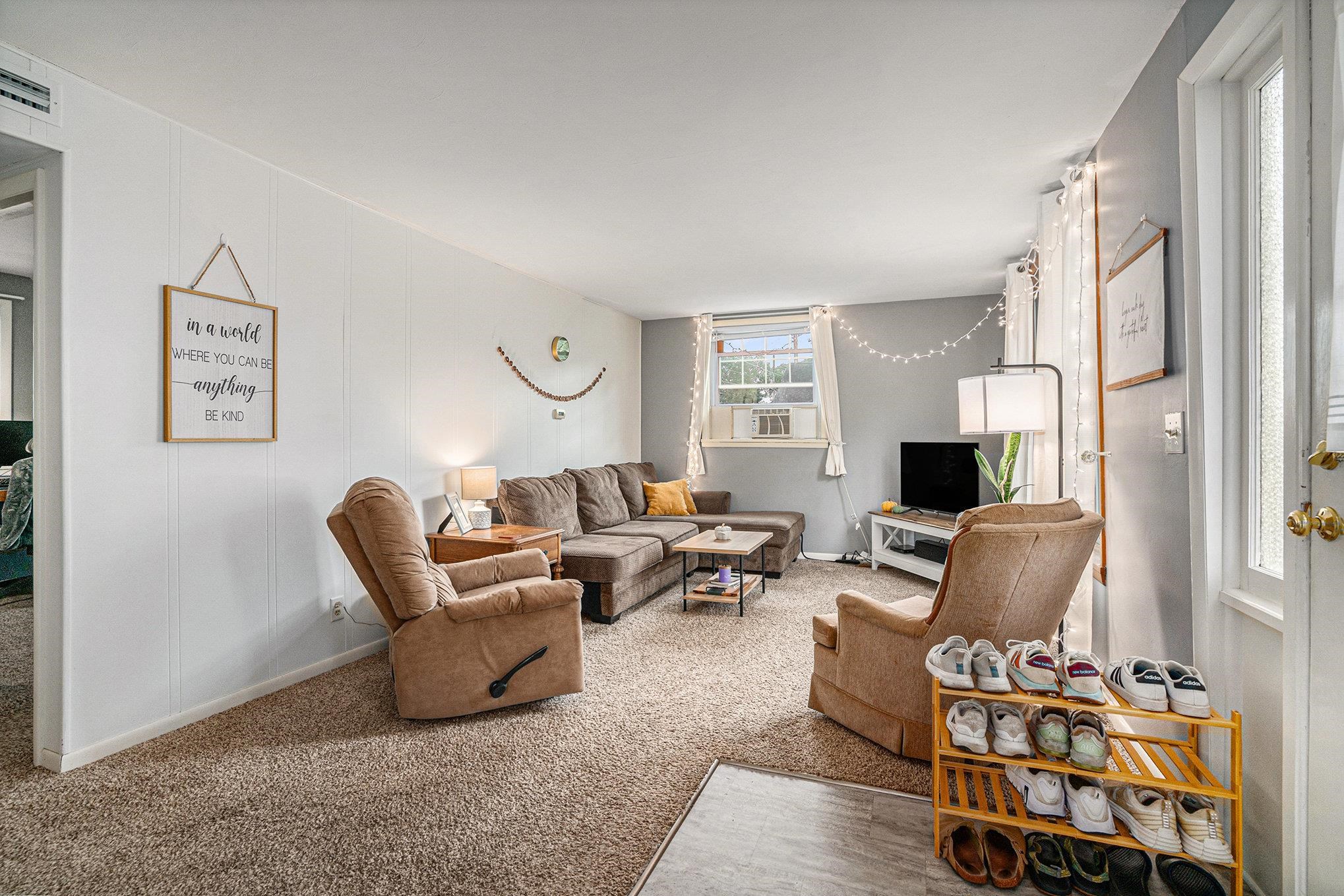 Living room of main floor unit