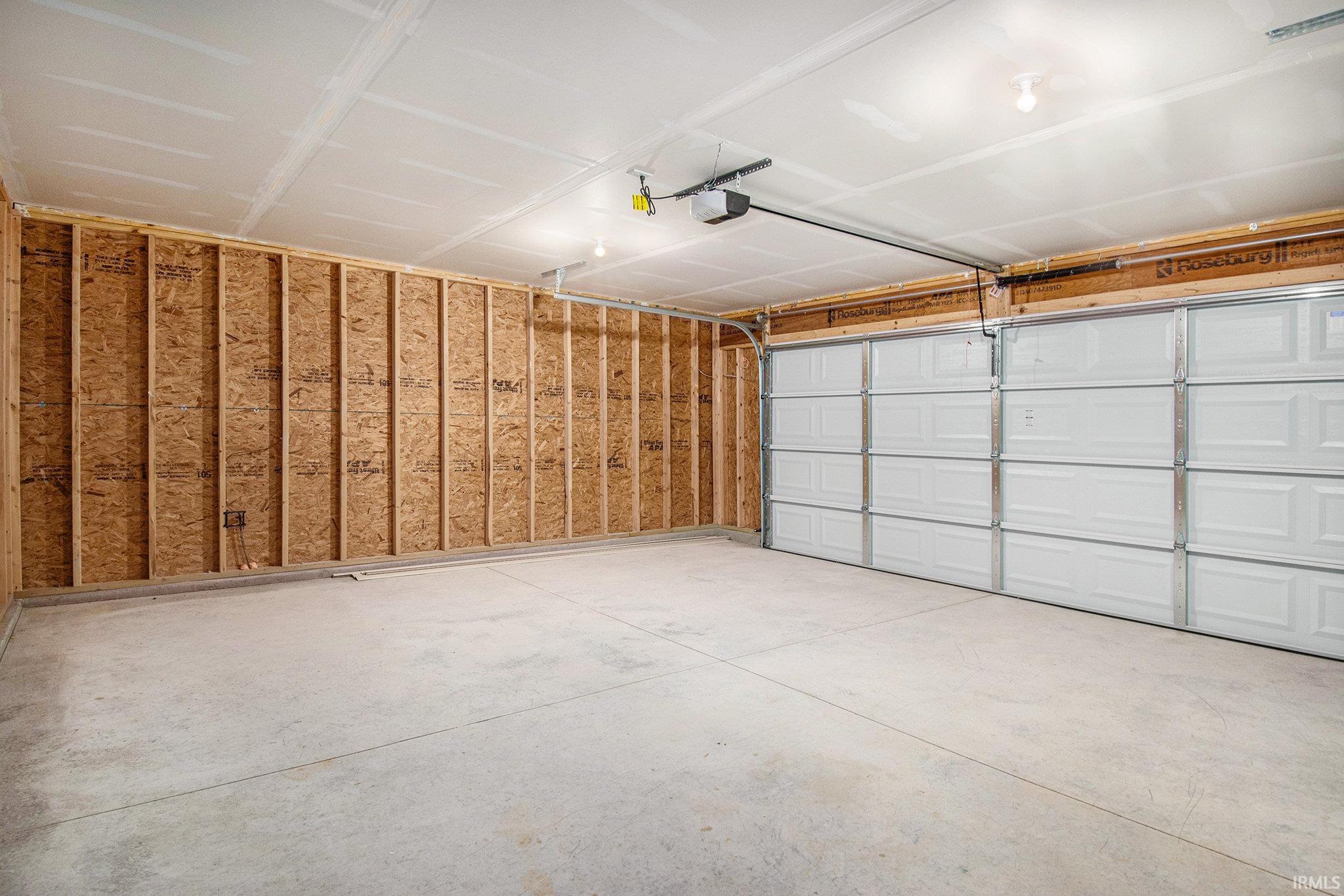 2 stall attached garage