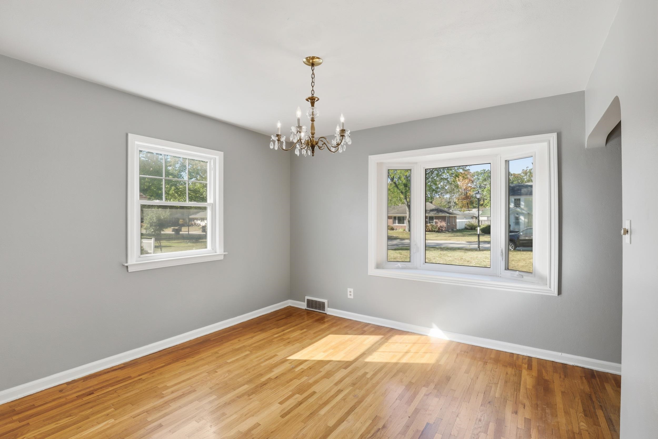 Formal Dining Room with Hardwood Floors!