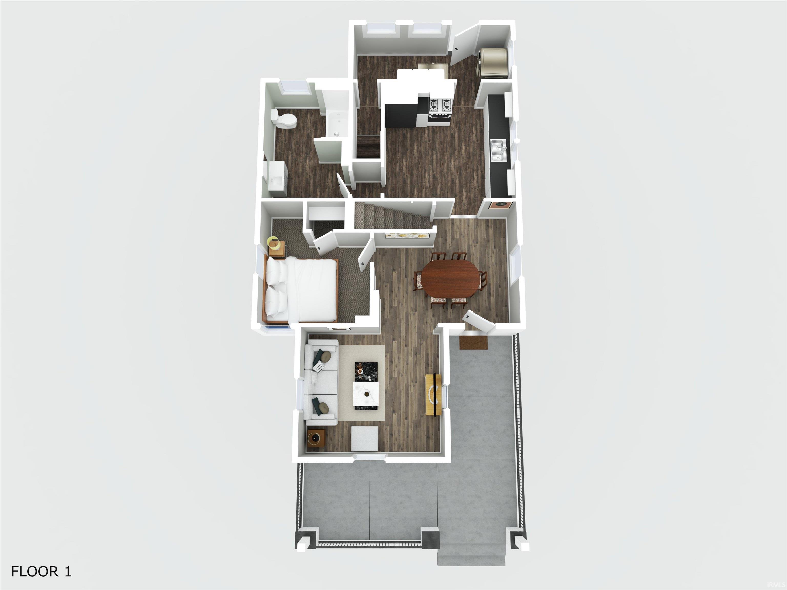 Main Bedroom, Living Room, Dining Area, Kitchen, Laundry, wrap around Porch