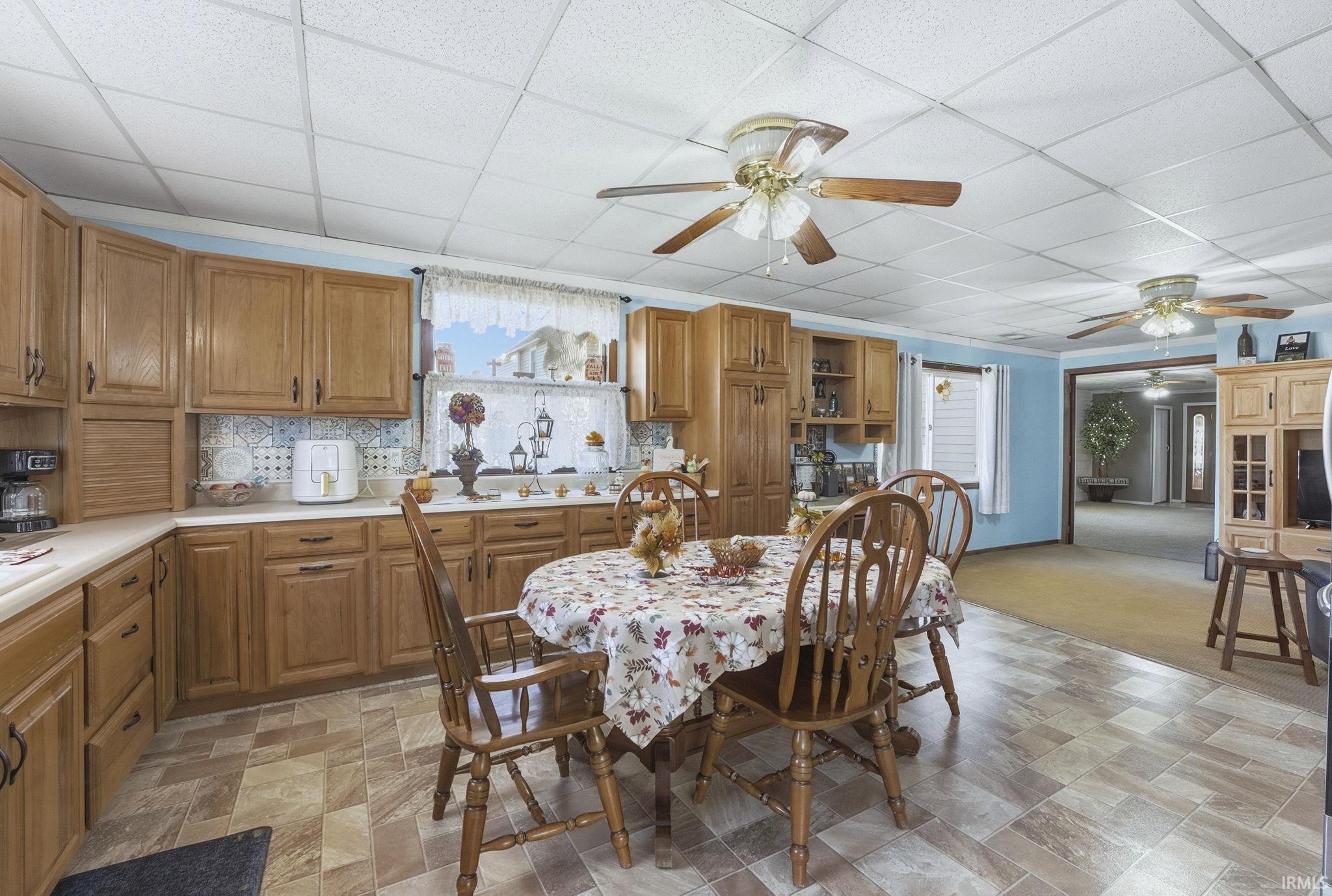 Table has a lot of room around it and is easily accessible from any side.