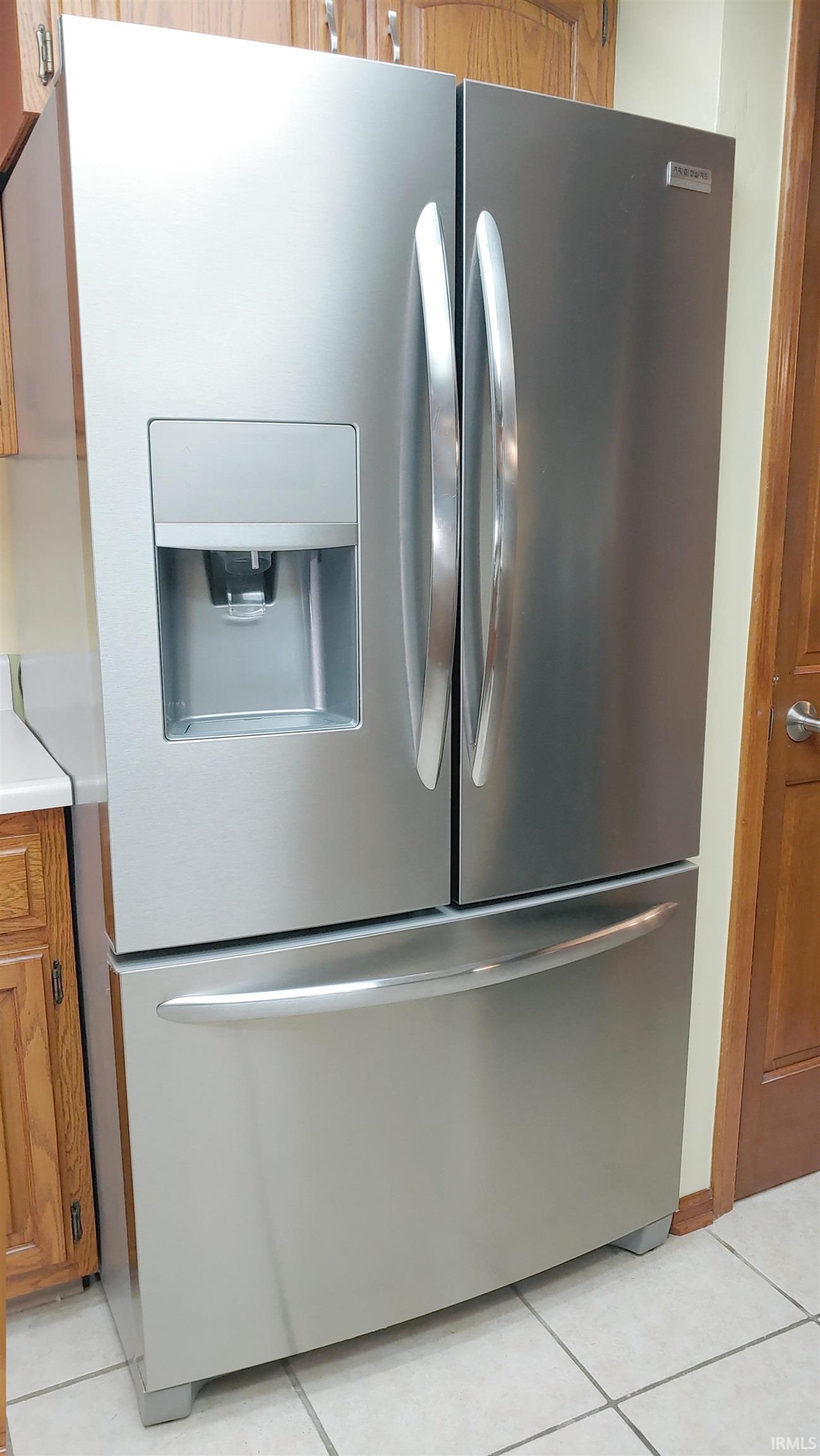 Stainless steel fridge