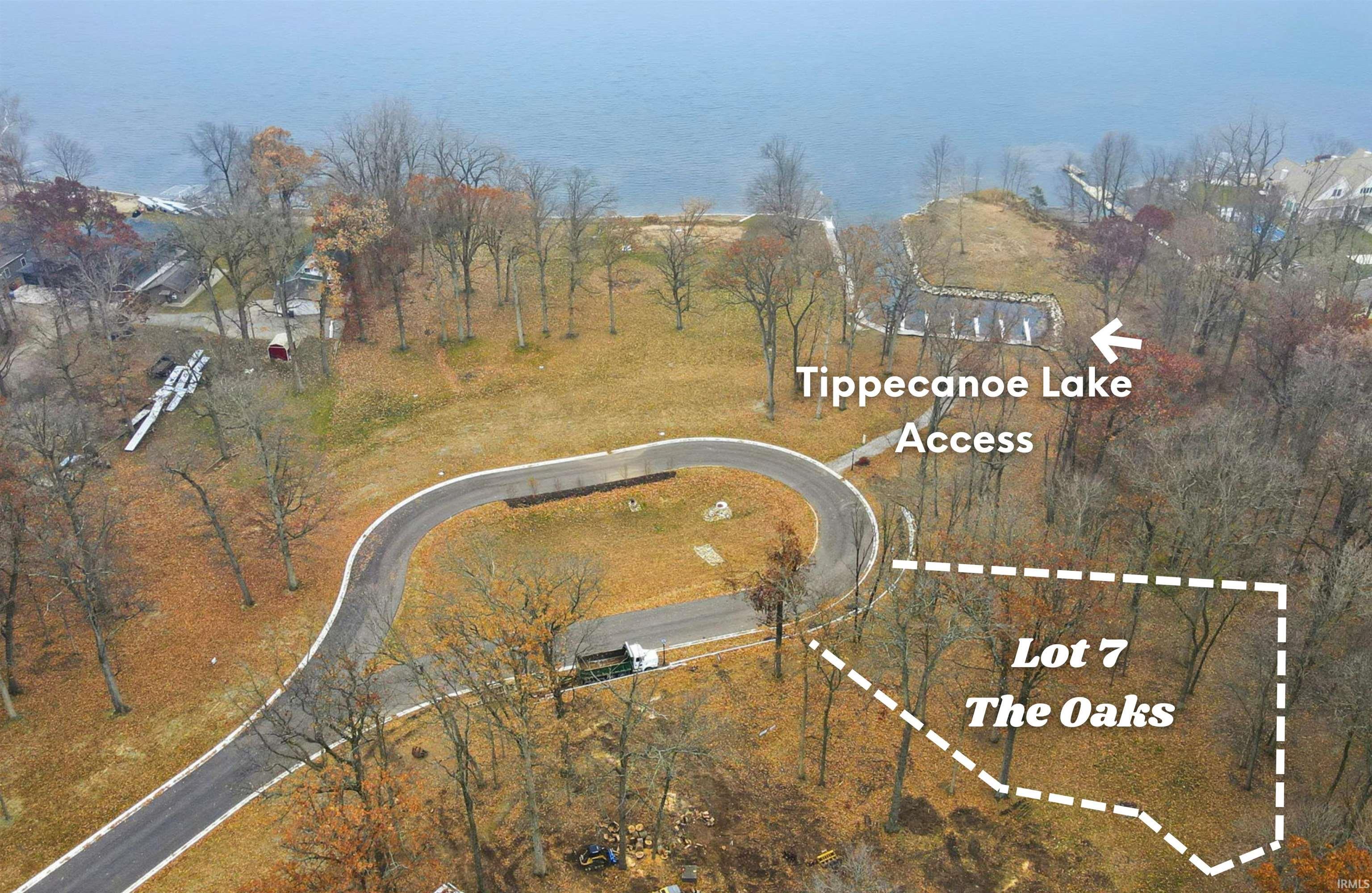 Drone / aerial view of a large body of water