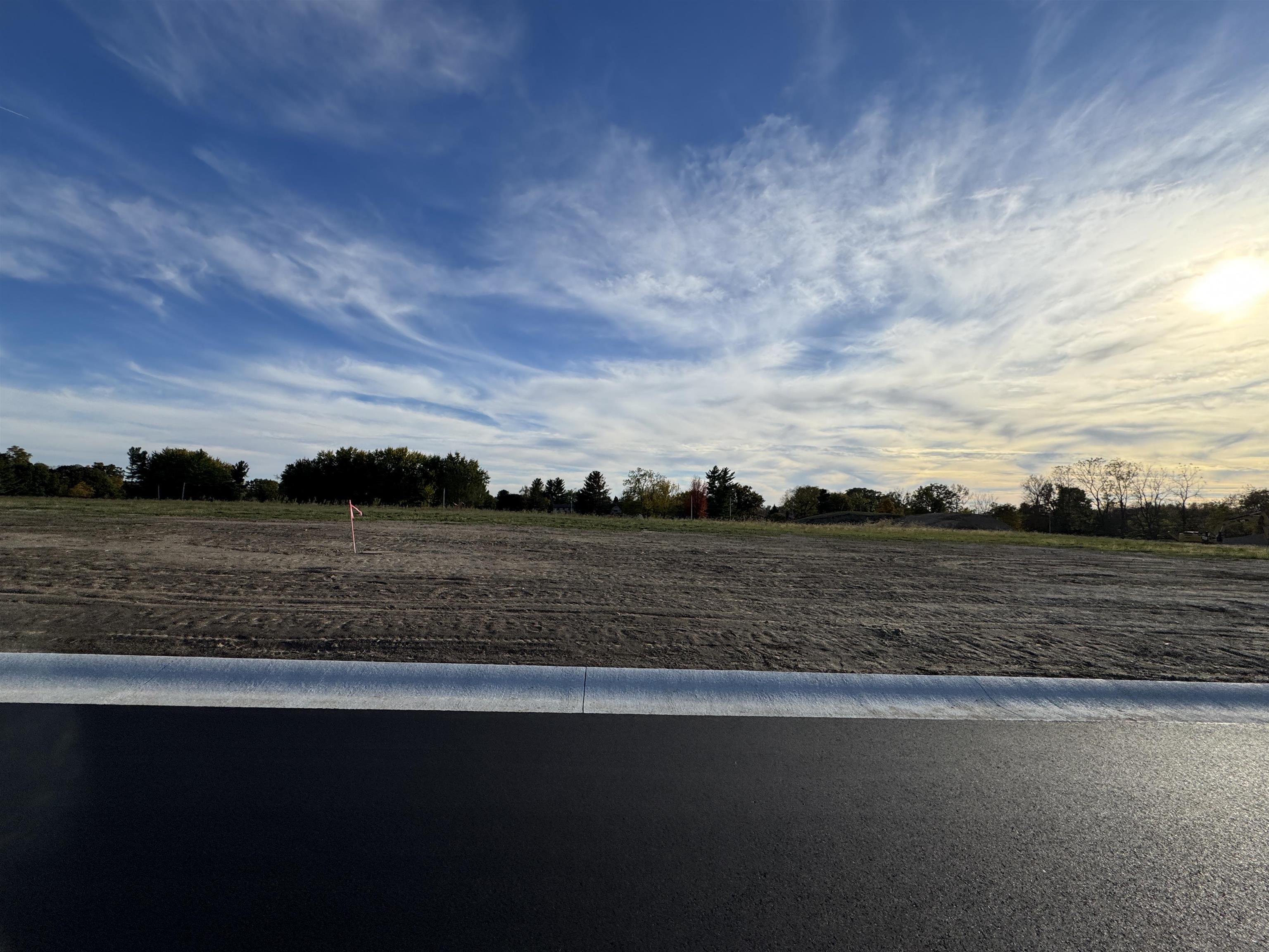 View of yard with a view of countryside