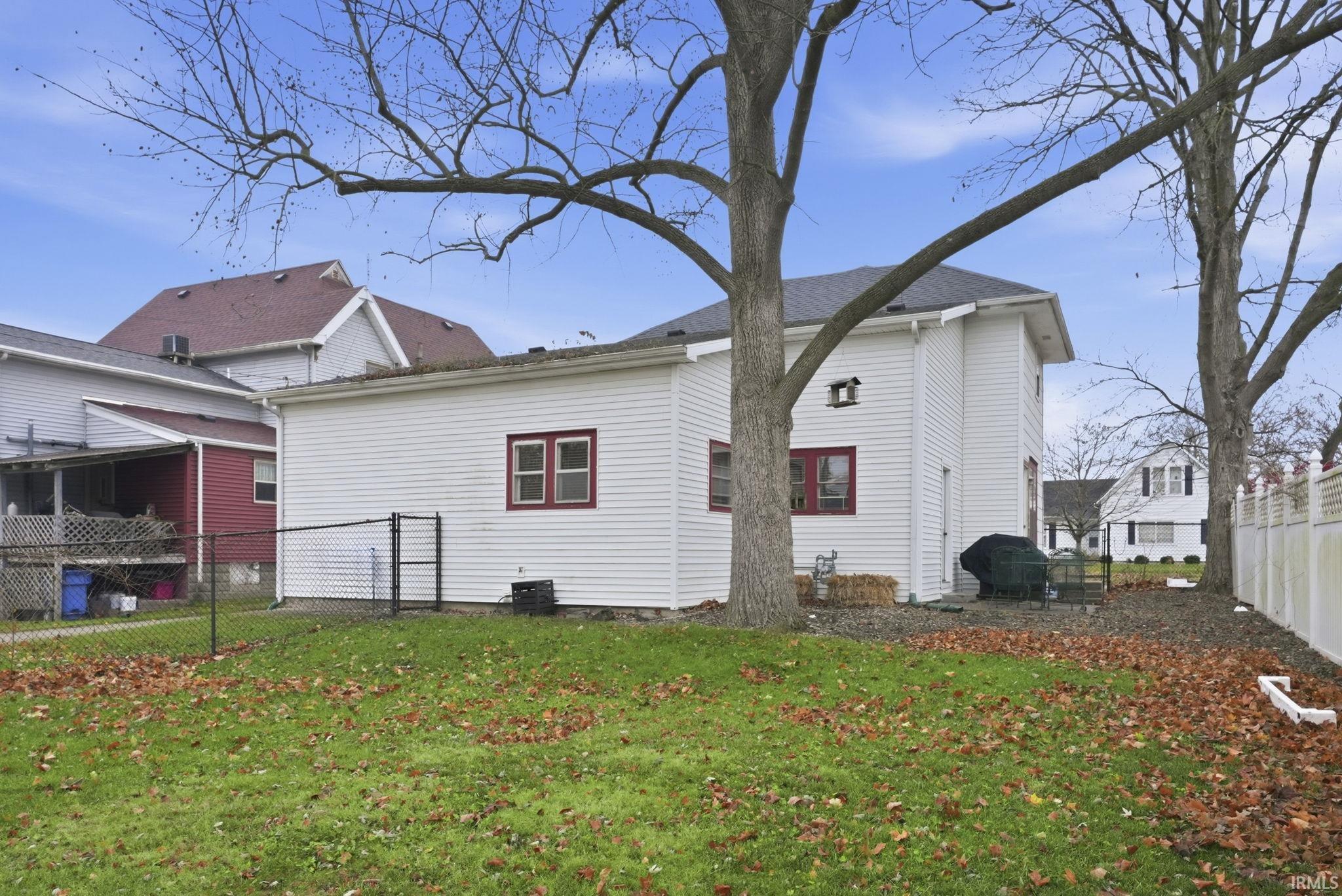 Back of house featuring a fenced backyard