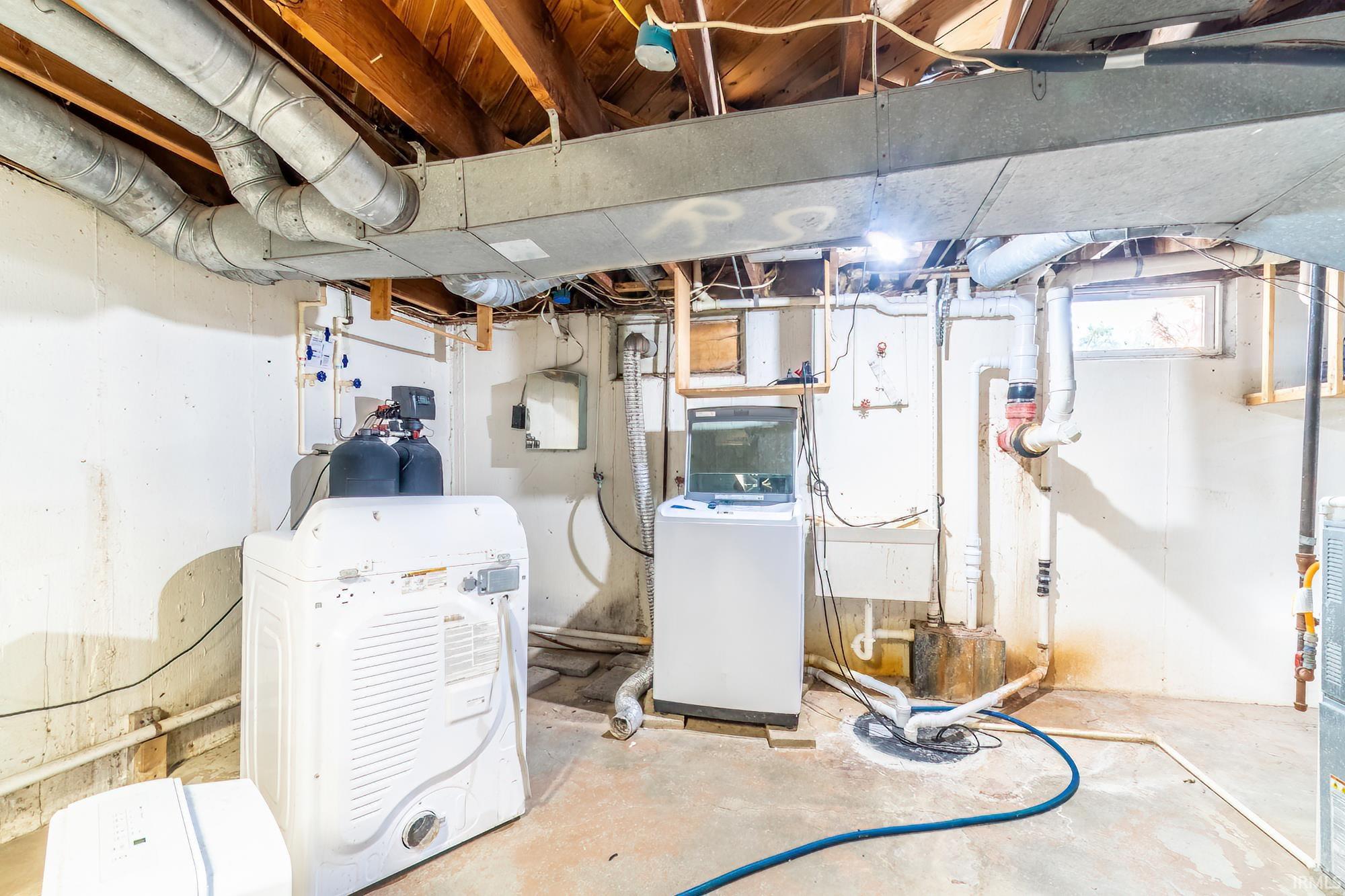 View of below grade area