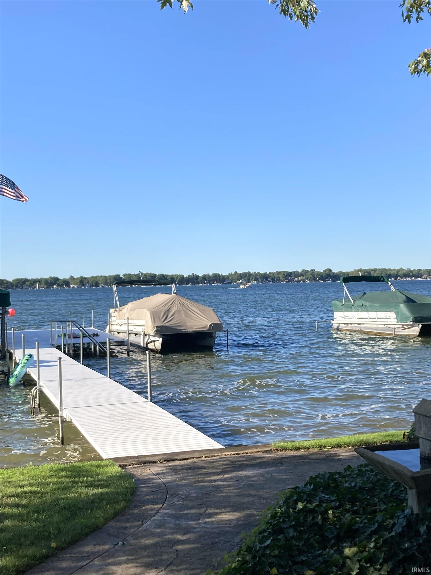 Dock featuring a water view