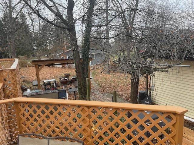 Deck with a patio area