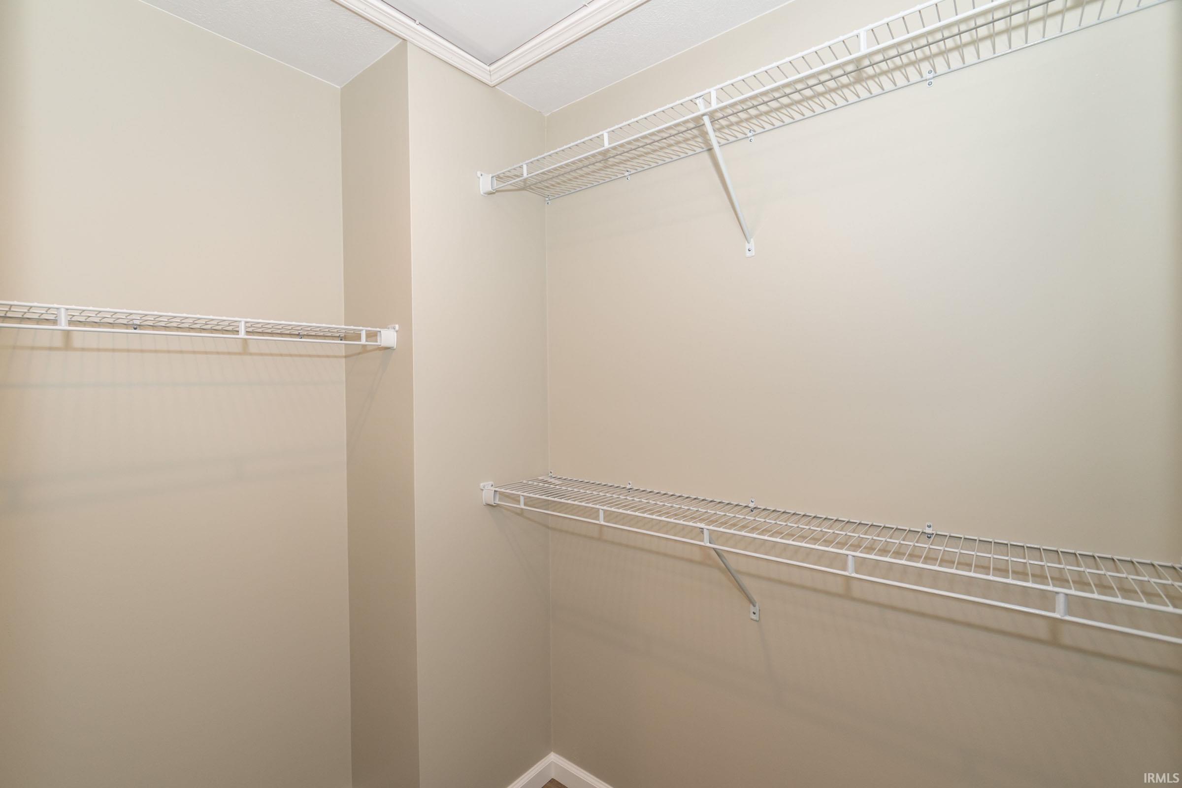 View of spacious closet