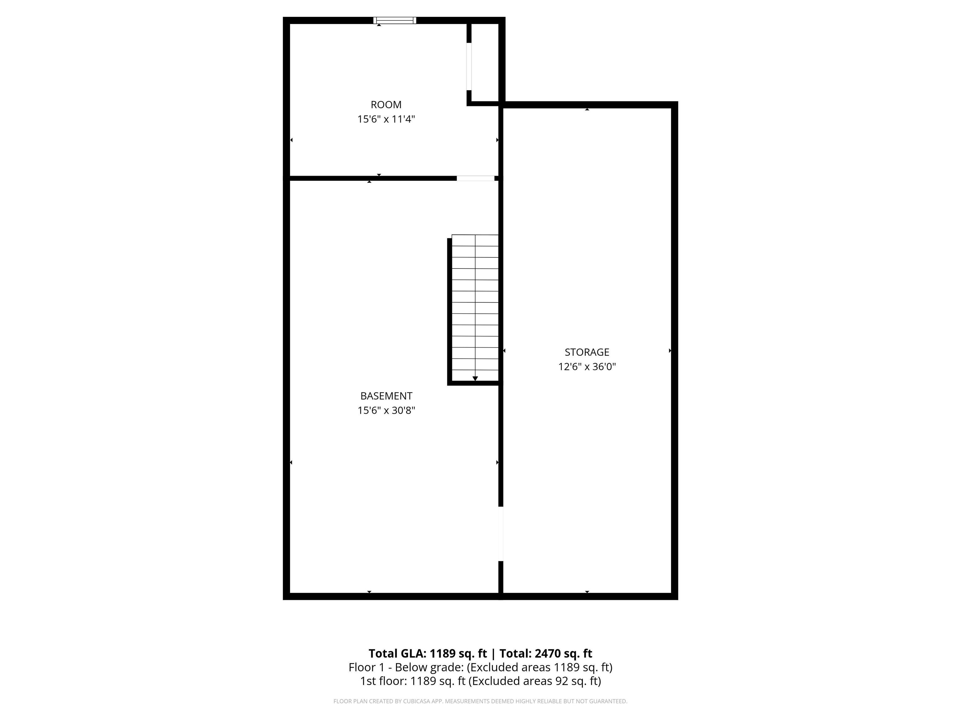 View of room layout